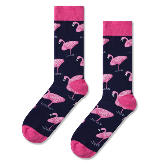 Flamingo Print Men Socks