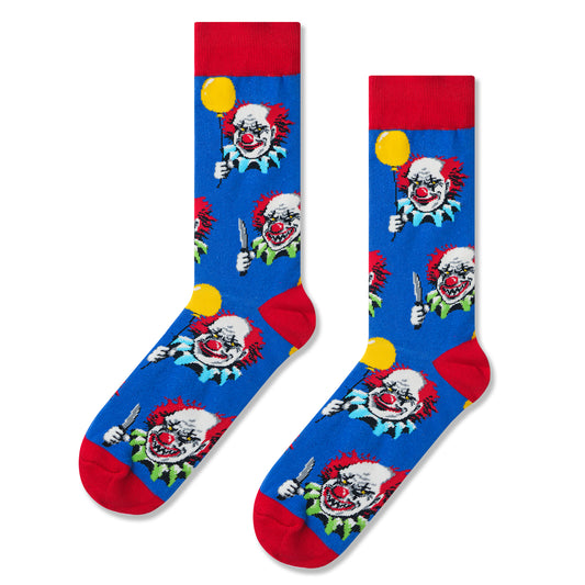 Clown Print Men Socks