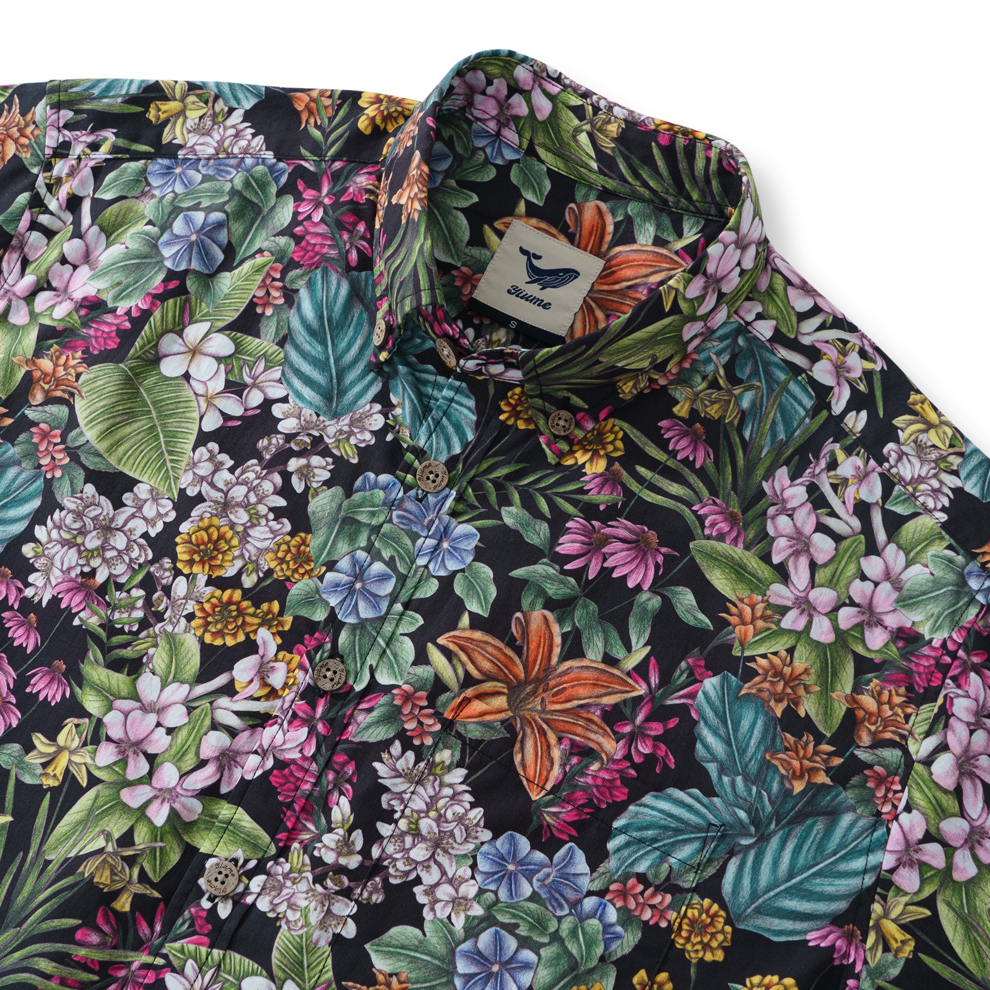 Hawaiian Shirt For Men The Meaning of Flowers By Cecilia Battaini Button-down Shirt Short Sleeve 100% Cotton Aloha Shirt