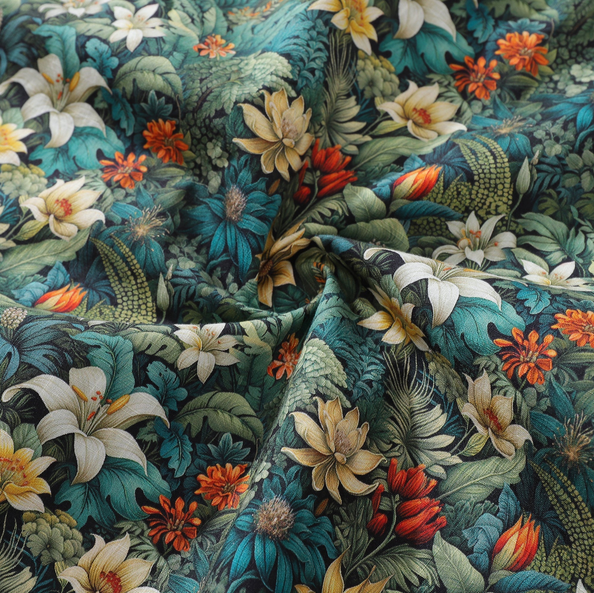 Camisa Hawaiana para Hombre Verde de Algodón con Botones de Manga Corta Aloha