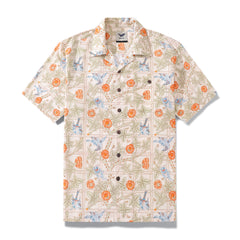 Hawaiian Shirt For Men Trellis Shirt Camp Collar Tencel™