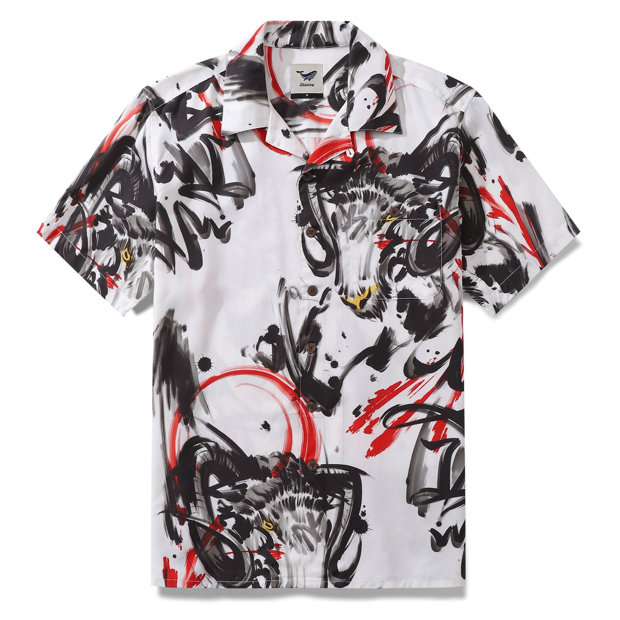 Hawaiihemd für Herren, Widder-Hemd, Camp-Kragen, Tencel™