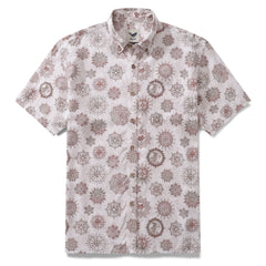 Camicia hawaiana da uomo Camicia Aloha a maniche corte in Tencel™ con stampa Virgo