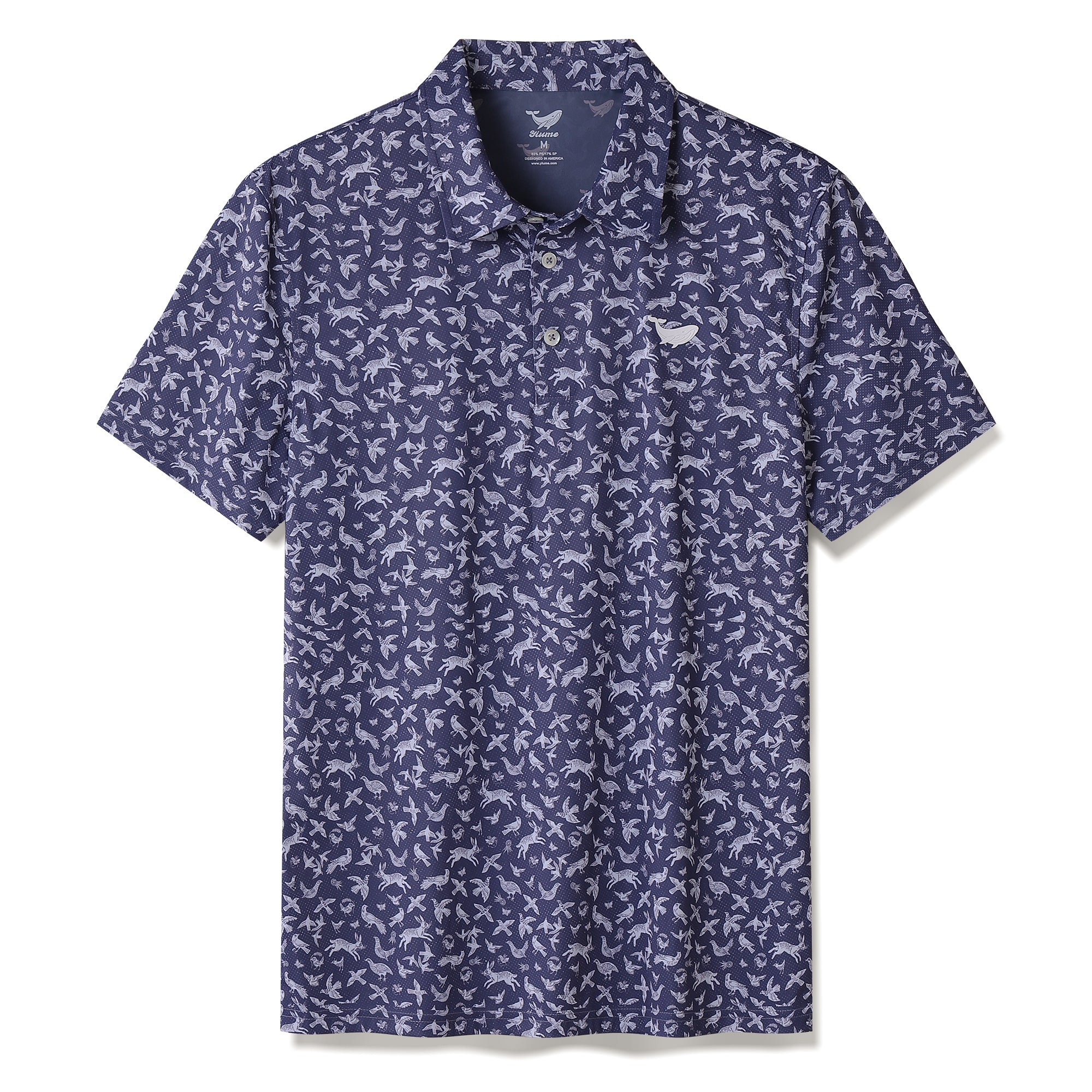 Men's Hawaiian Island Daydream Print Short Sleeve Polo Shirt