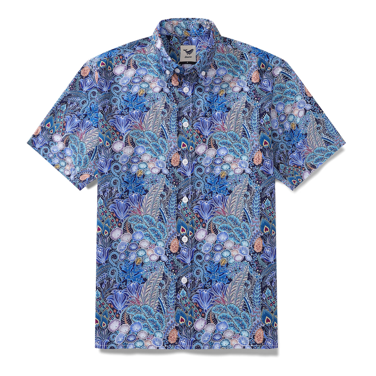 Men's Hawaiian Shirt Floral Pattern Series 2 Print Cotton Button-down ...