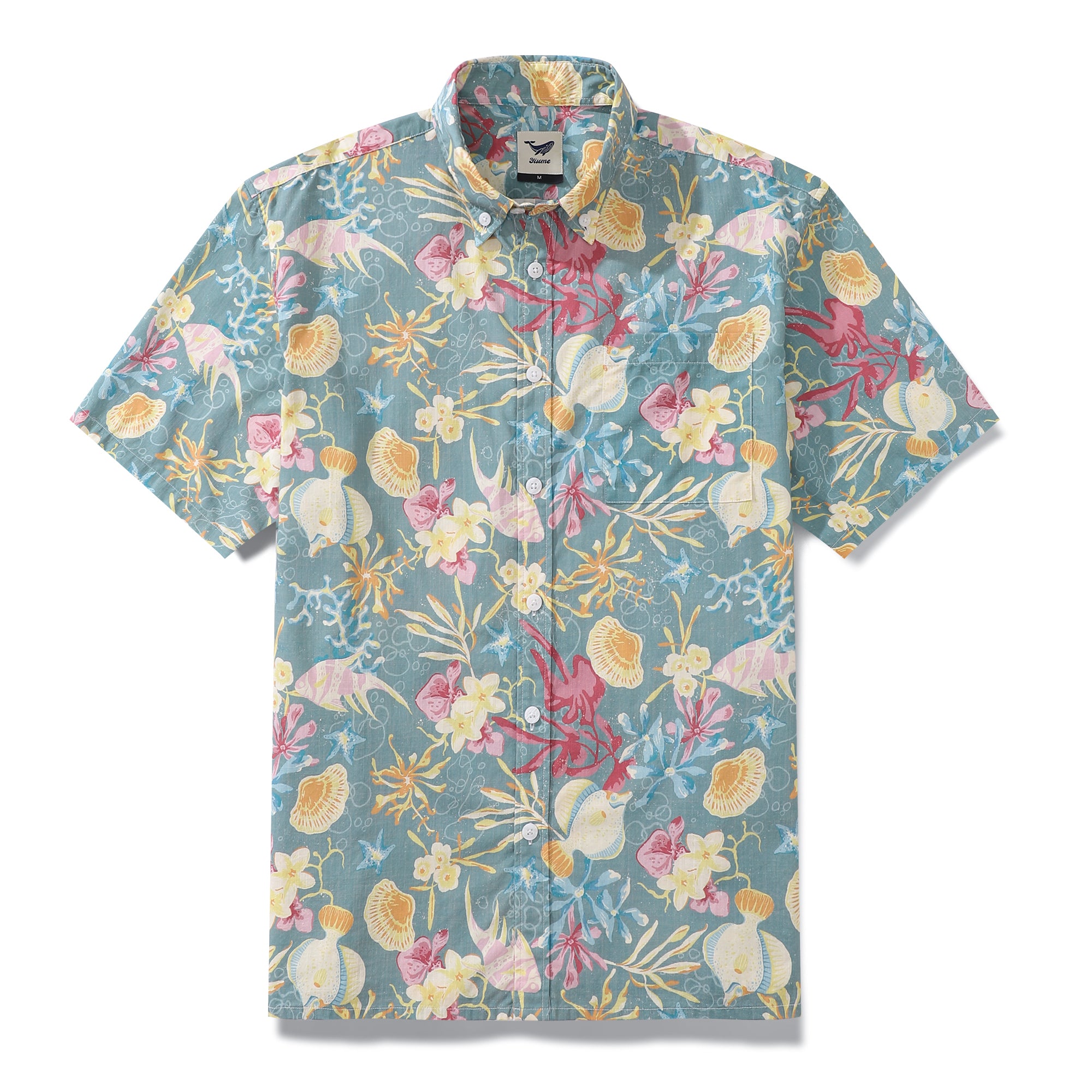 Hawaiian Shirts For Men Colorful Tropical Fish Short Sleeve Aloha Shirt  Ocean Button Down – YIUME(DAVID'S WEAR)