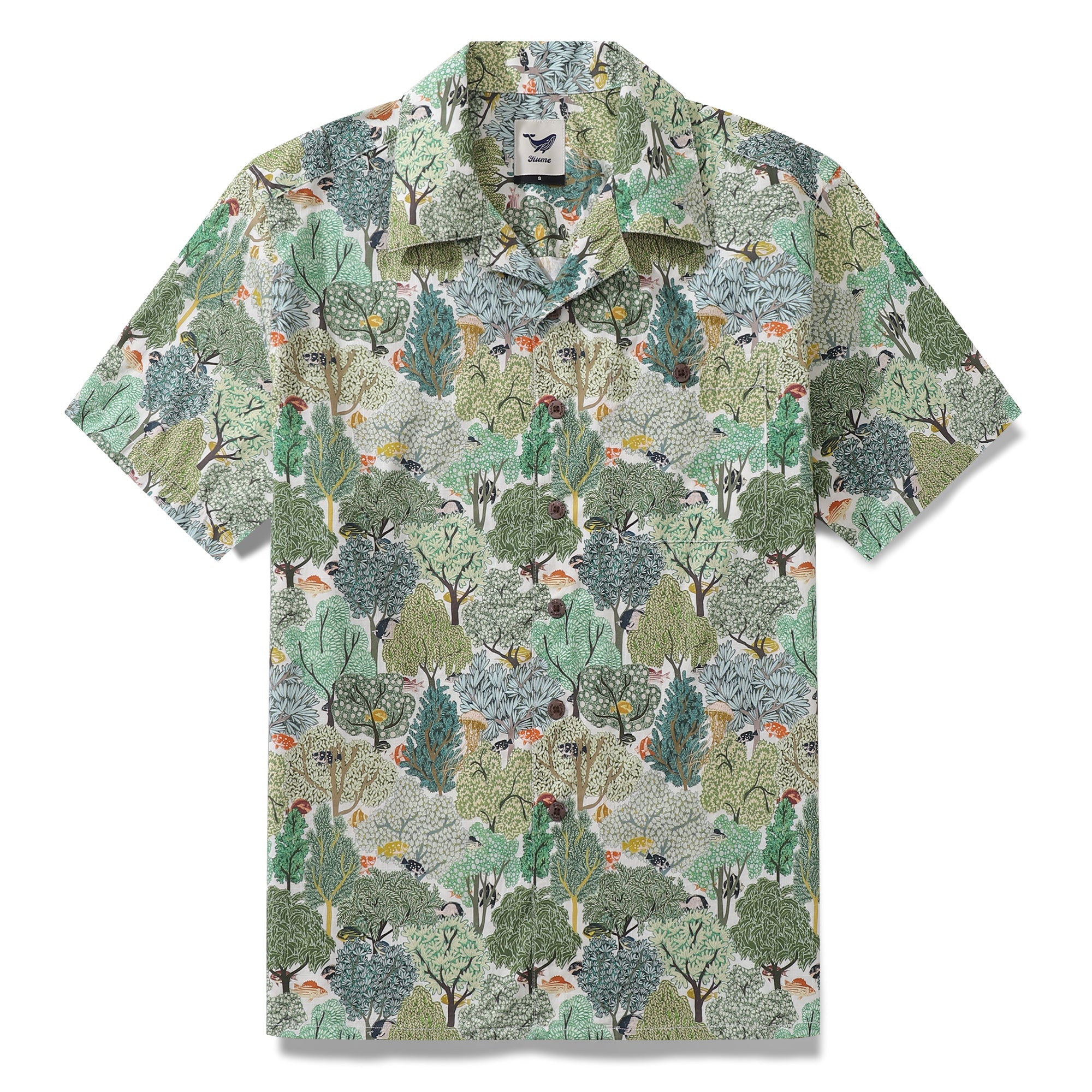 Hawaiihemd für Herren von Annick Shirt mit Camp-Kragen, 100 % Baumwolle