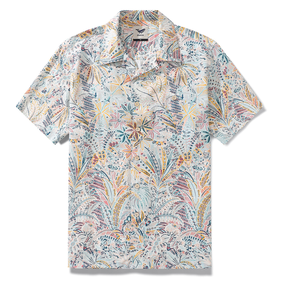 Hawaiian Shirt For Men Jungle Shirt Camp Collar - Silk – Yiume(David's ...