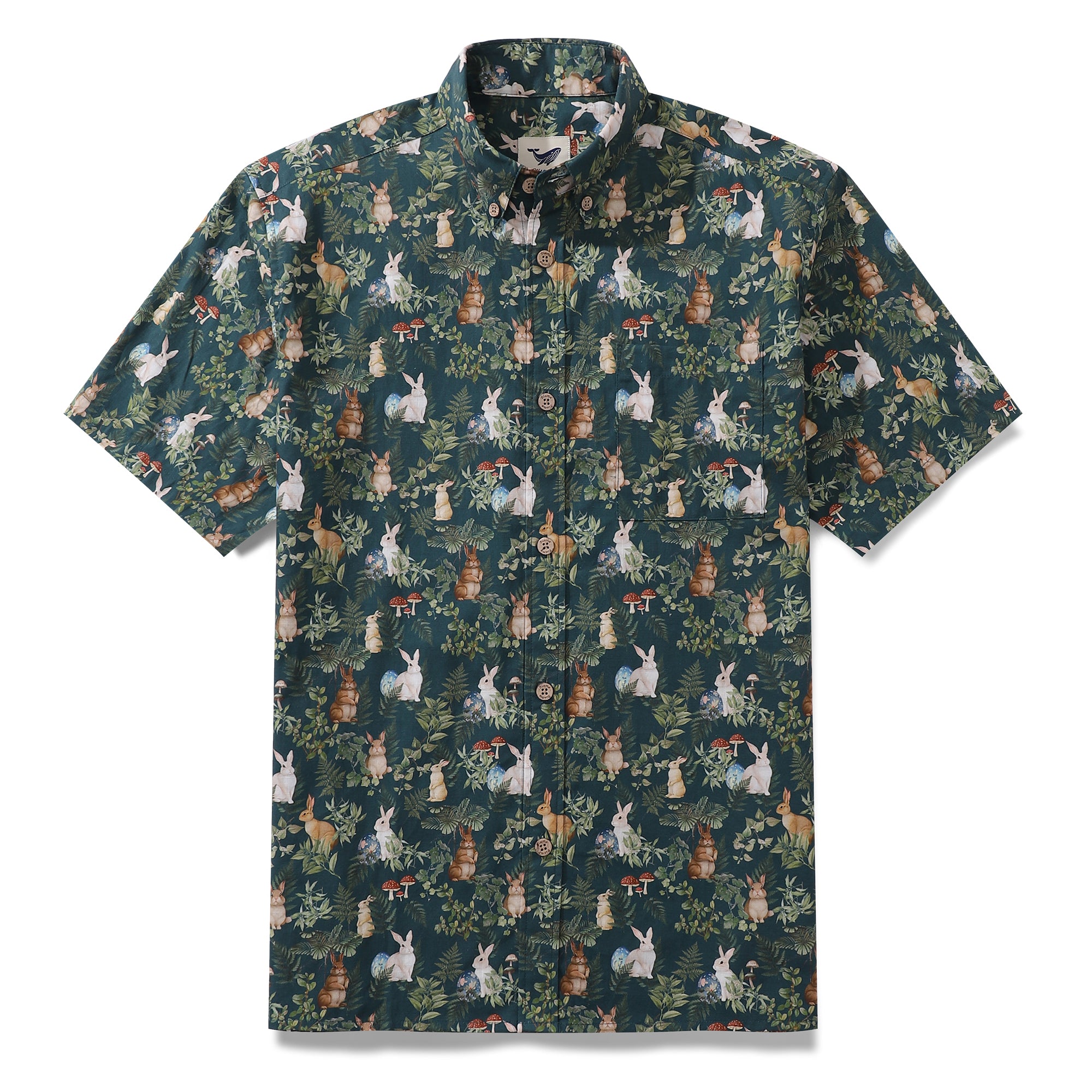 Camisa hawaiana para hombre Camisa Aloha de manga corta con botones de algodón con estampado El descenso de la vida