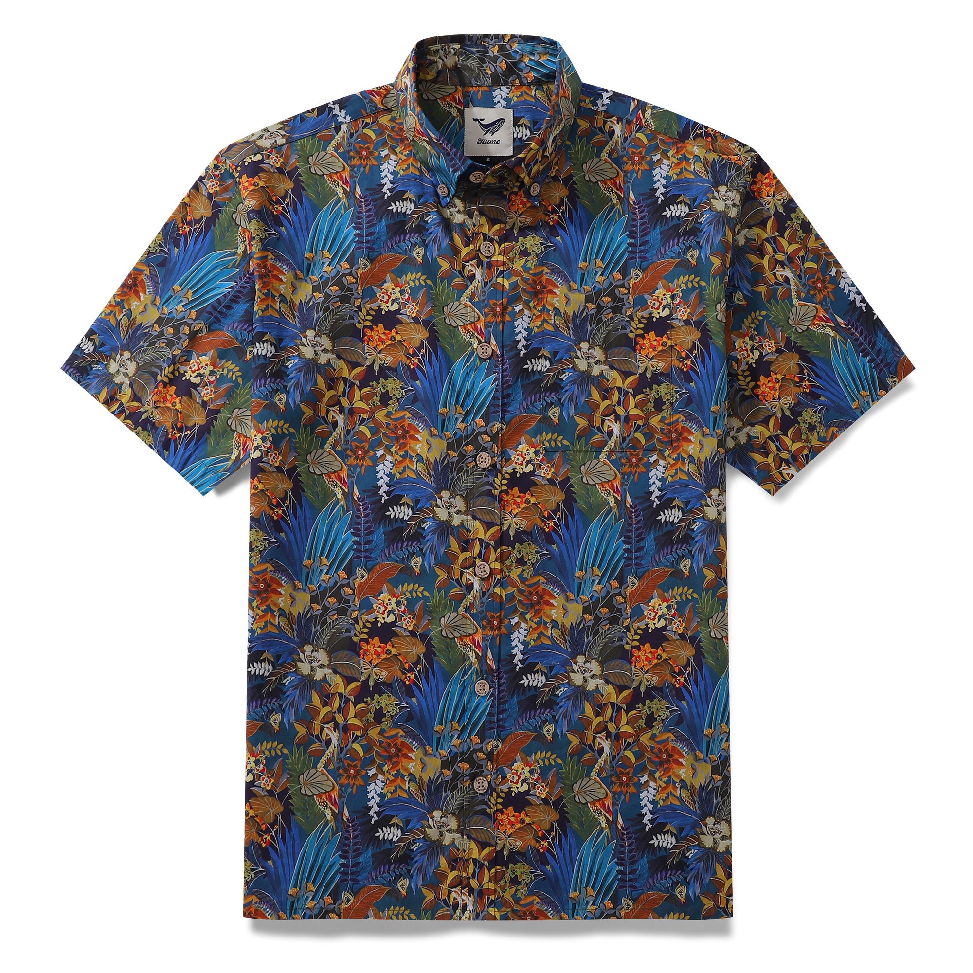 Hawaiian Shirt For Men Leisure time Button-down Short Sleeve 100% Cotton Shirt