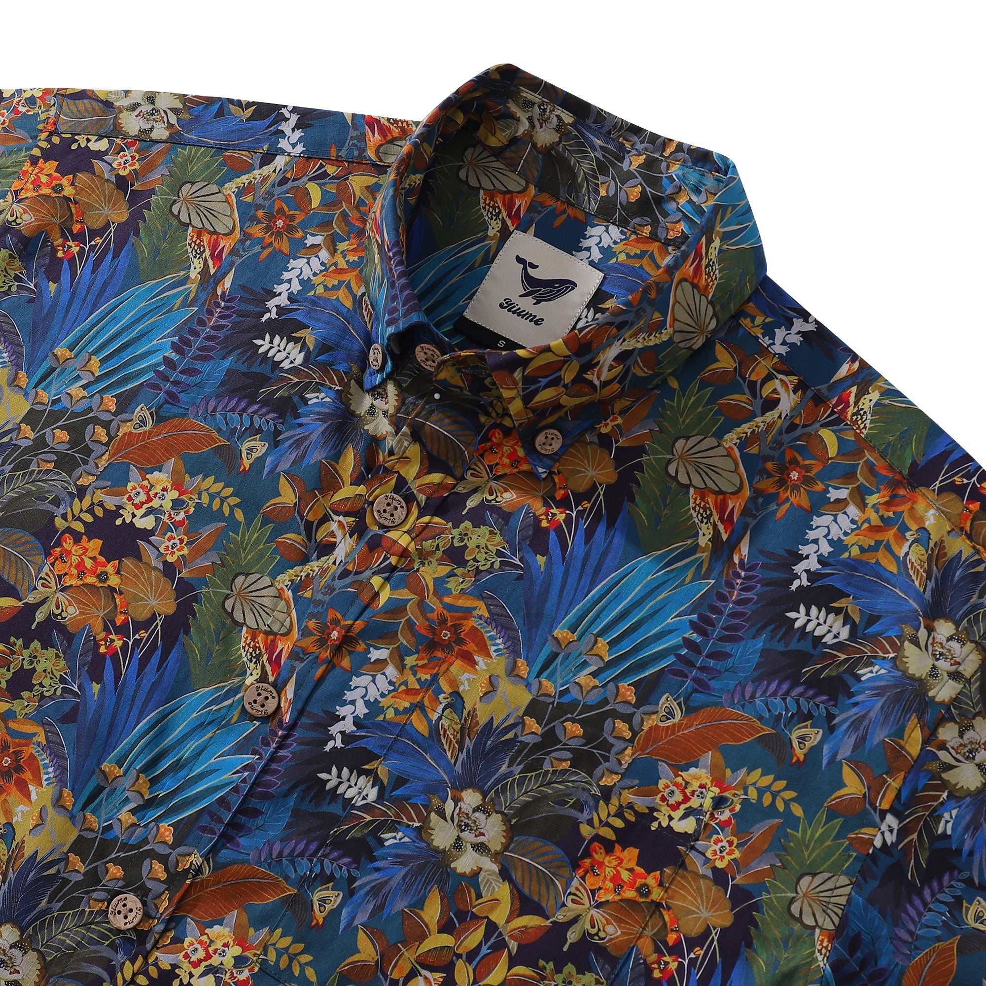 Hawaiian Shirt For Men Leisure time Button-down Short Sleeve 100% Cotton Shirt