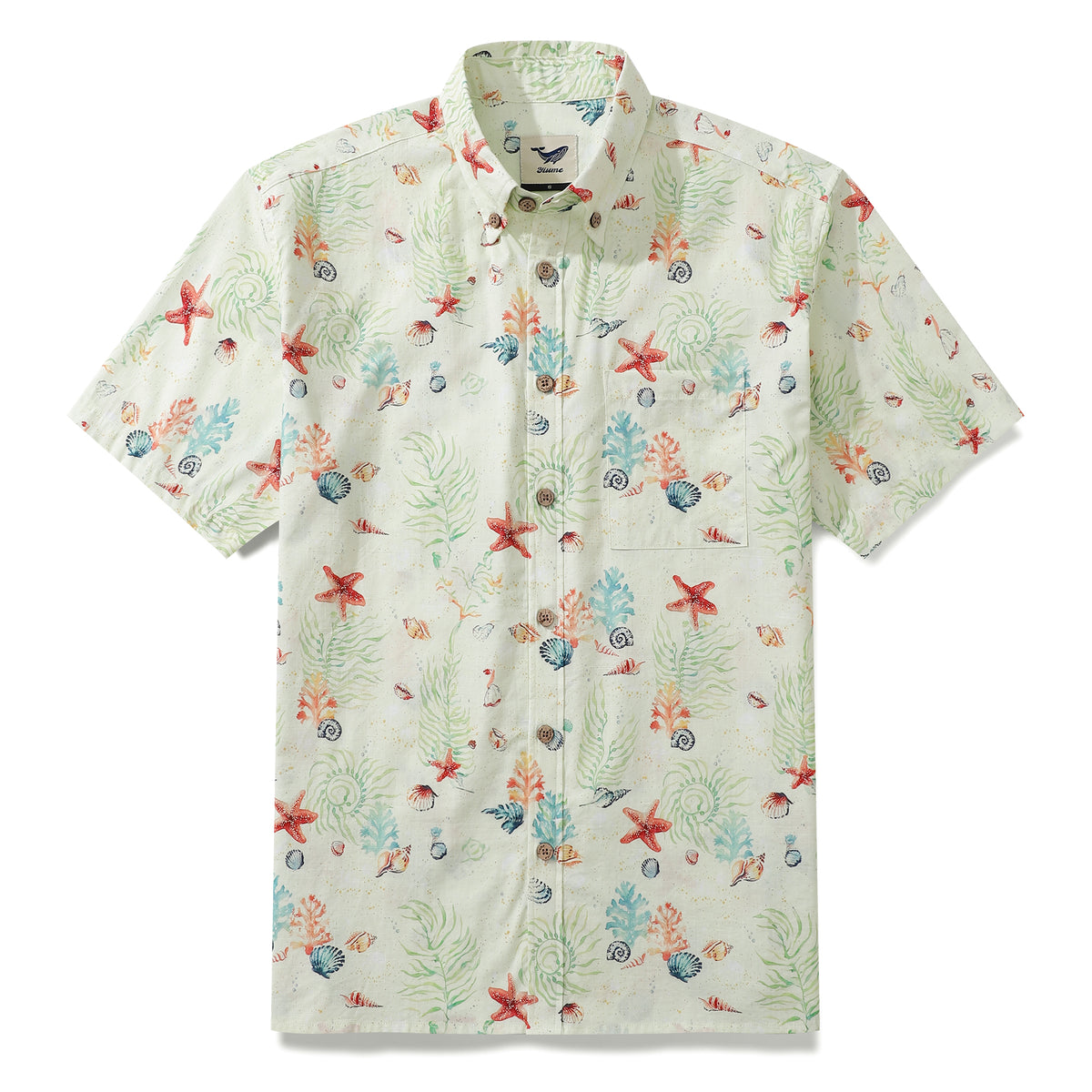 Hawaiian Shirt For Men Voices of the Shore Button-down Short Sleeve 10 ...