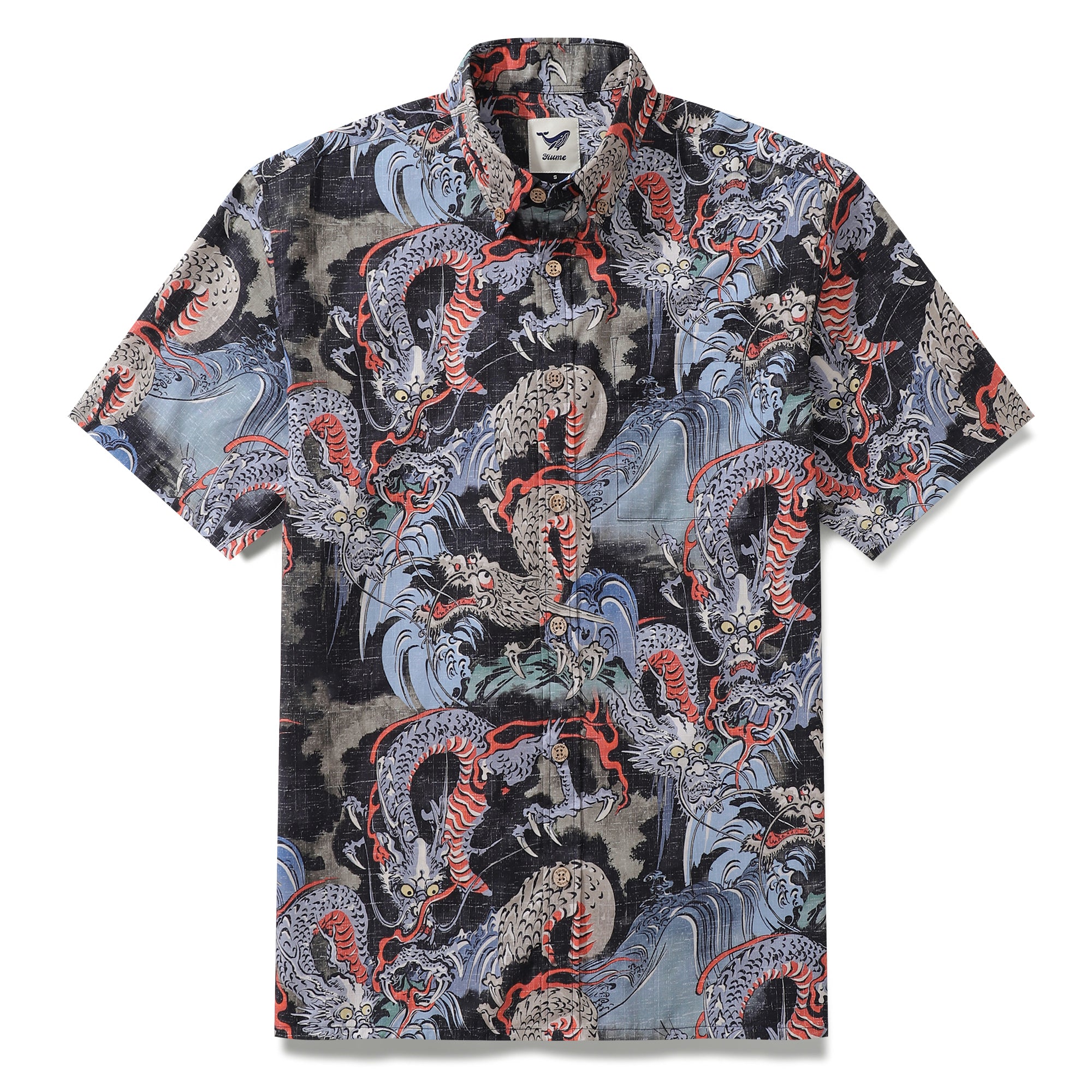 Hawaiian Shirt For Men Mystery of the Sky Button-down Shirt Short Sleeve 100% Cotton Shirt