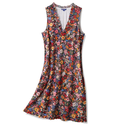 Hawaiian Dress For Women Among the Flowers V-Neck Dress