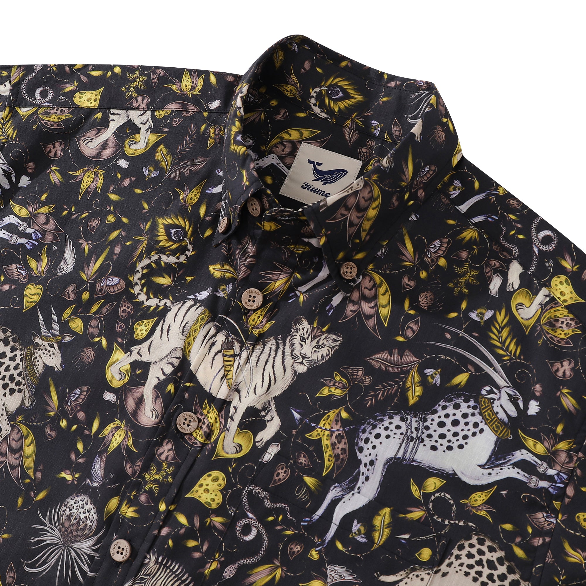 Hawaiian Shirt For Men Animal World Button-down Shirt Short Sleeve 100% Cotton Shirt