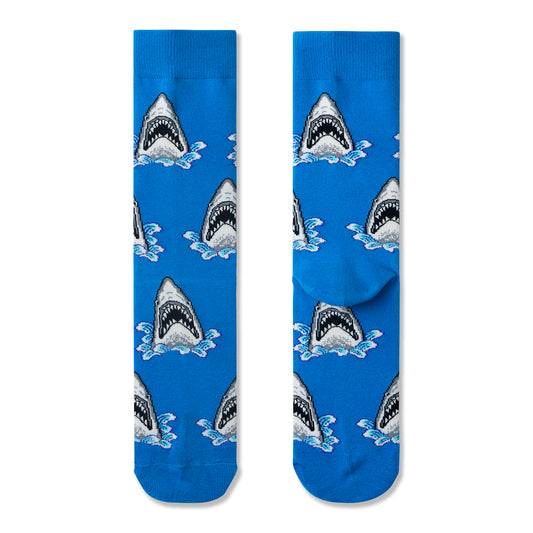 Shark Print Men Socks