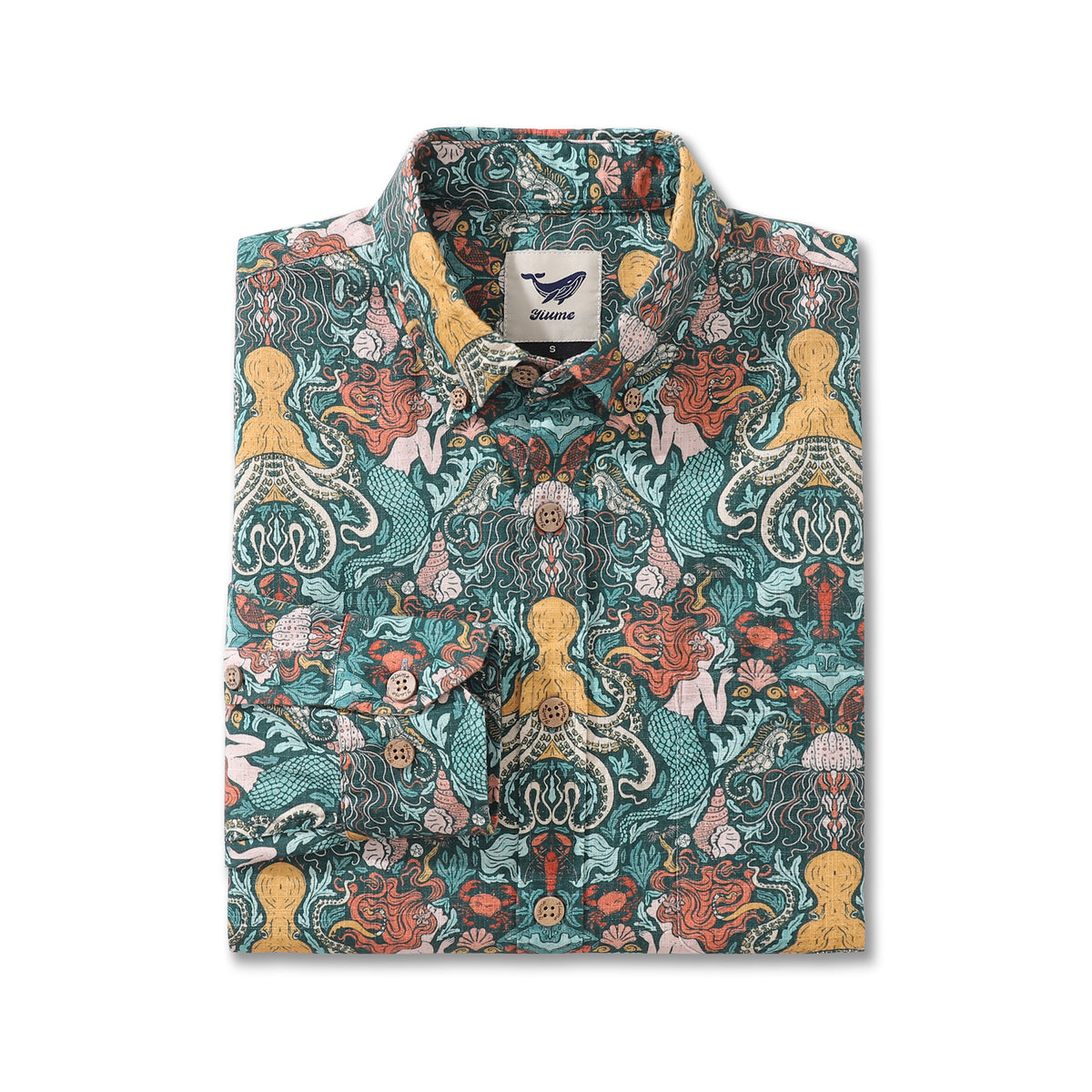 Men S Hawaiian Shirt Mermaid By Jillian Anderson Cotton Button Down Lo   2 0007 IMG 0839 Png 1200x1200 