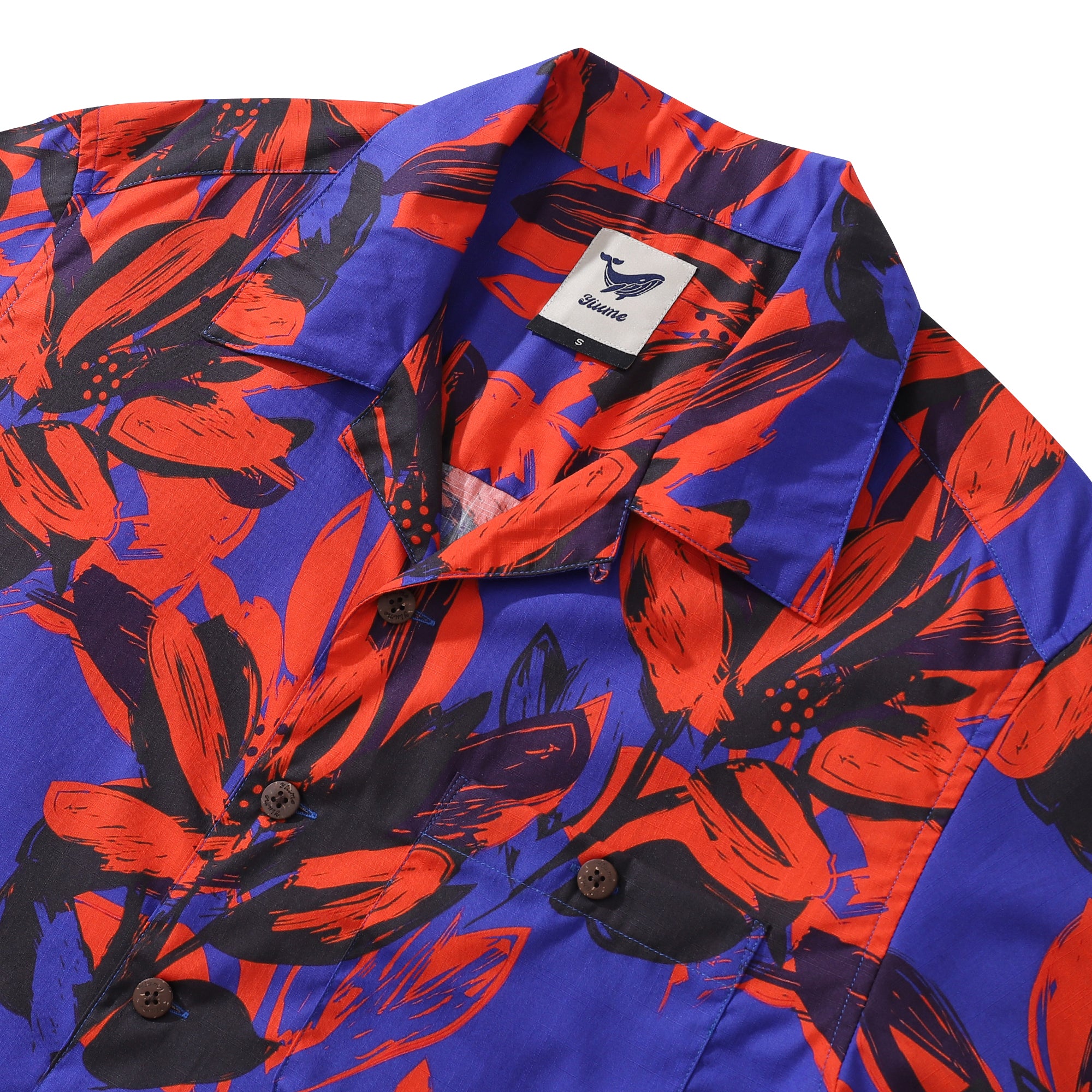 Hawaiian Shirt For Men Midsummer Shirt Camp Collar 100% Cotton Shirt
