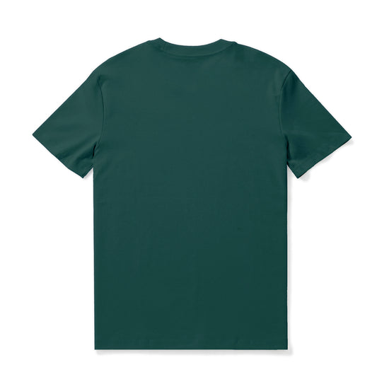 Hawaiian Tee For Men Crew Neck 100% Cotton - DARK GREEN