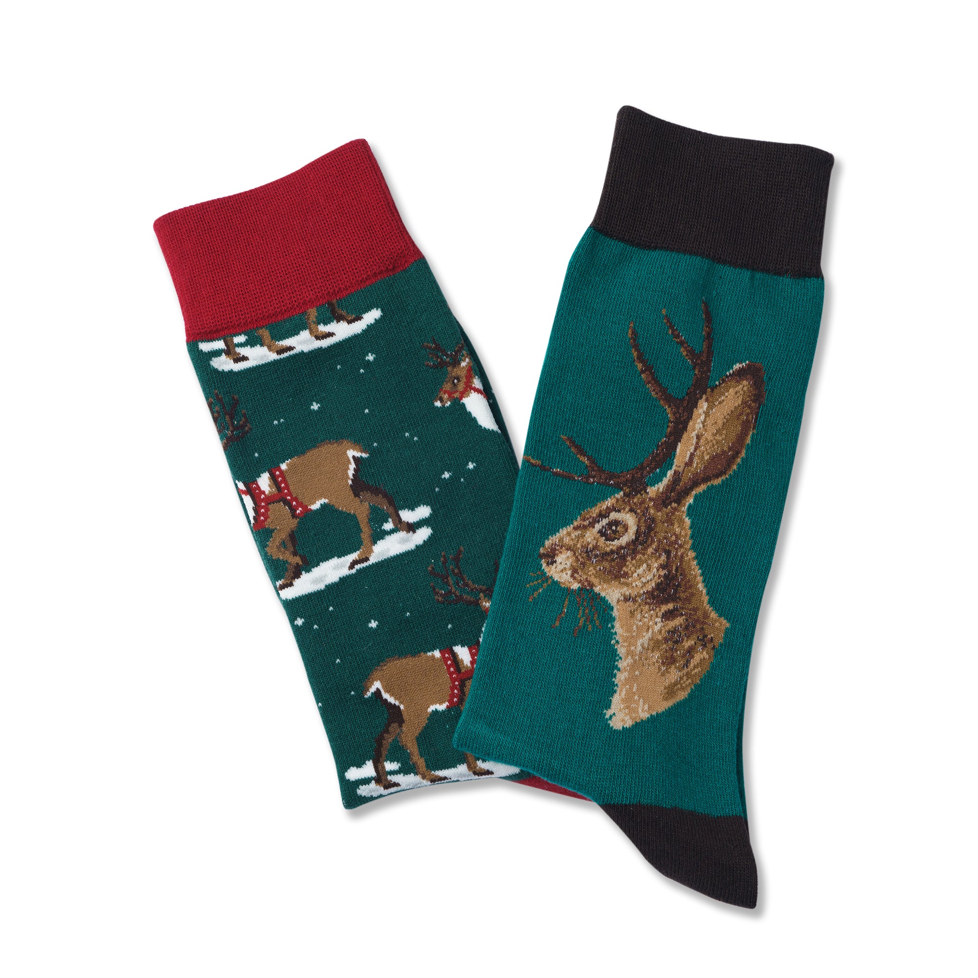 Deer Print Men Socks