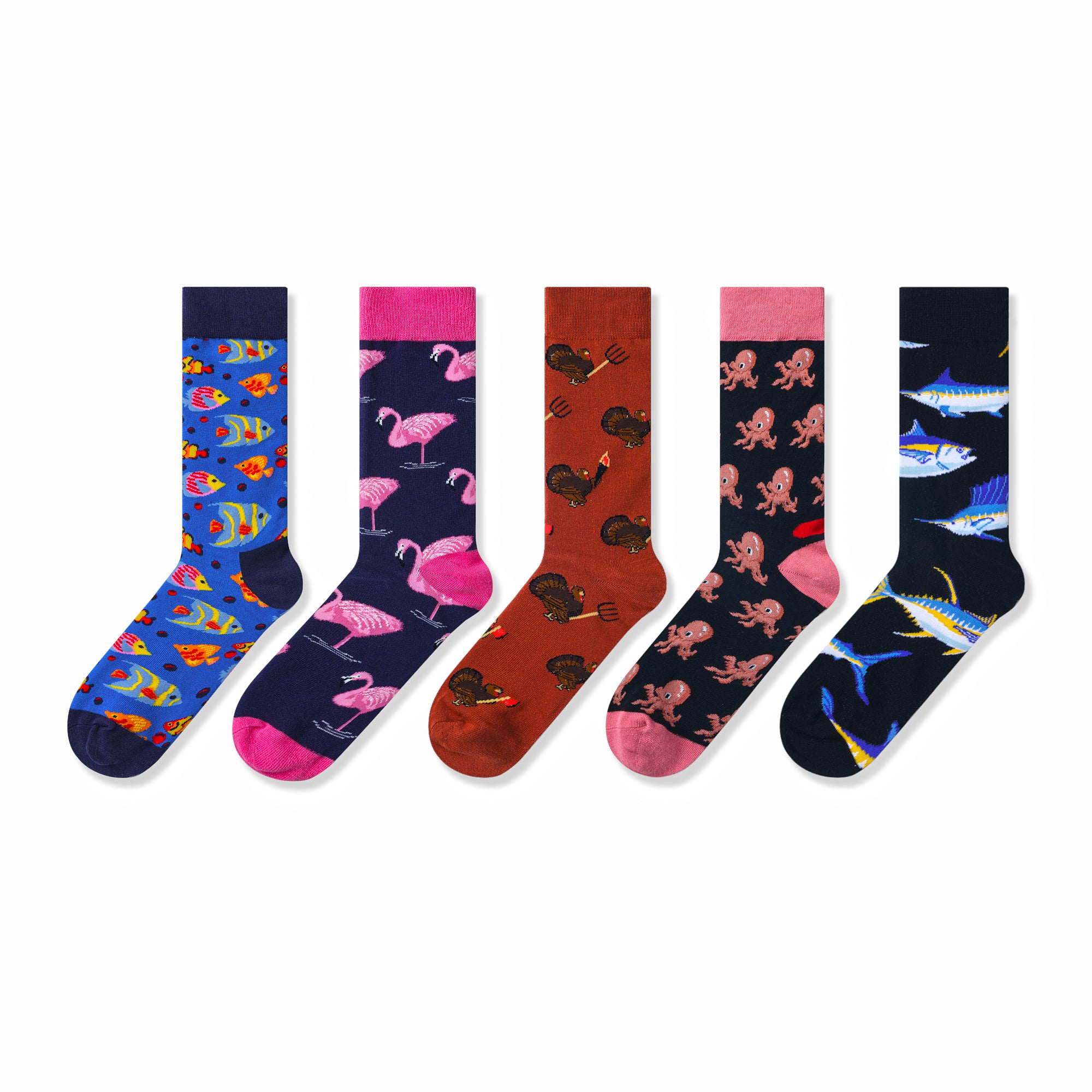 Fish Print Men Socks