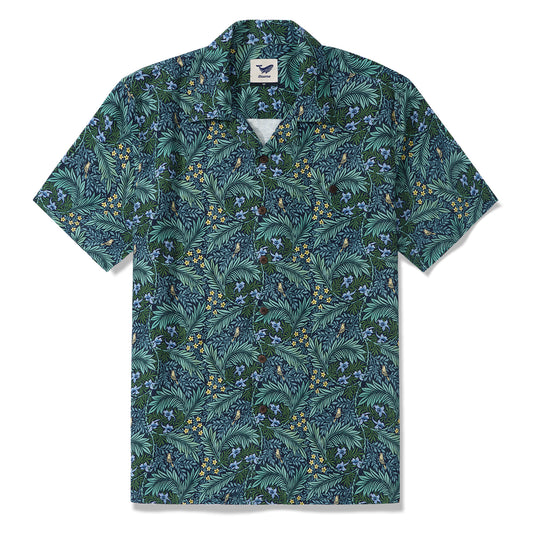 Hawaiian Shirt For Men Foreat Mist Shirt Camp Collar - Silk