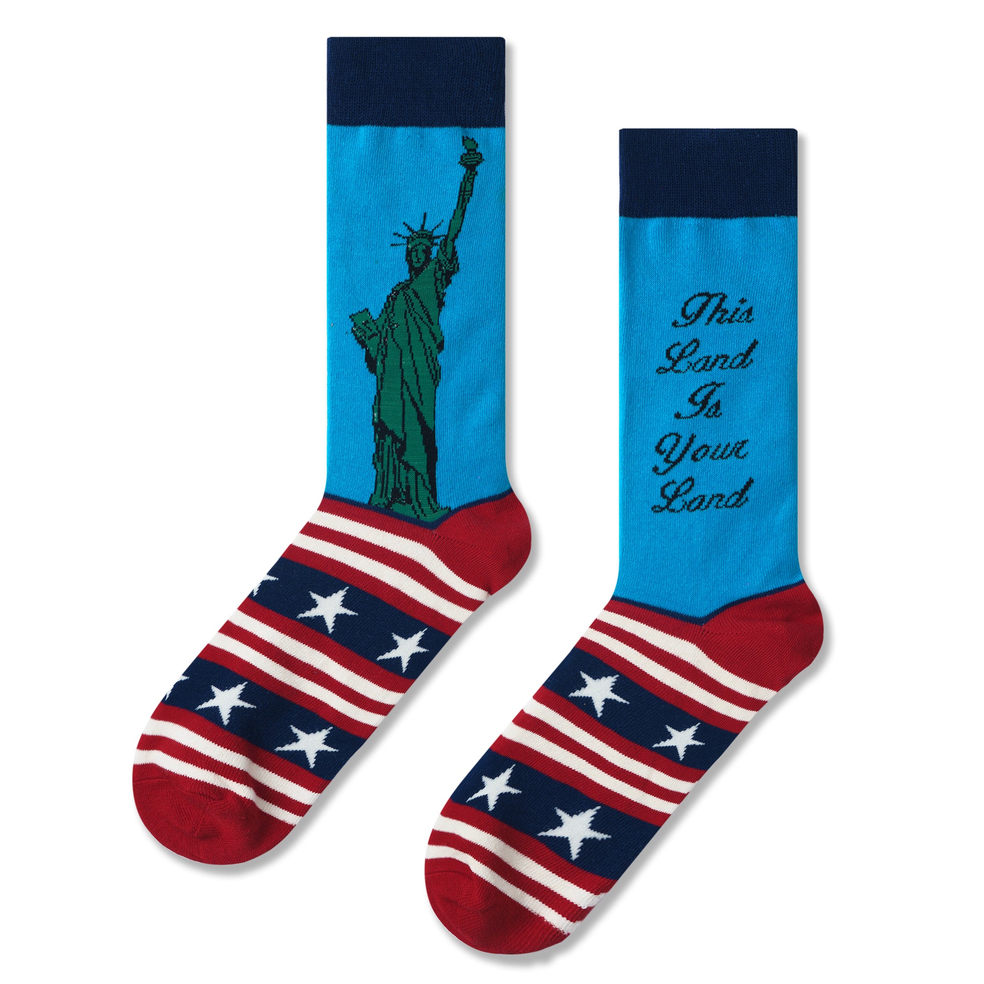 Statue of Liberty Print Men Socks