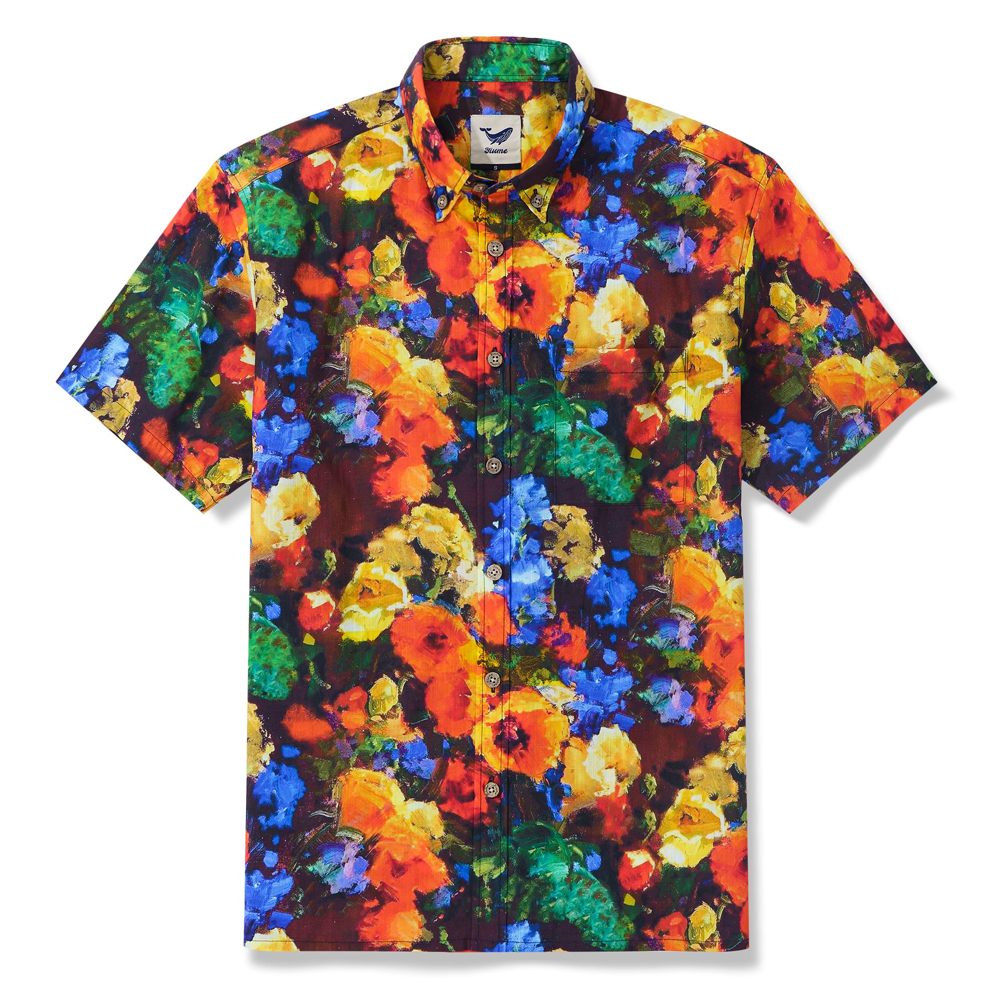 Hawaiian Shirt For Men Wild and Unrestrained Button-down Shirt Short Sleeve 100% Cotton Aloha Shirt