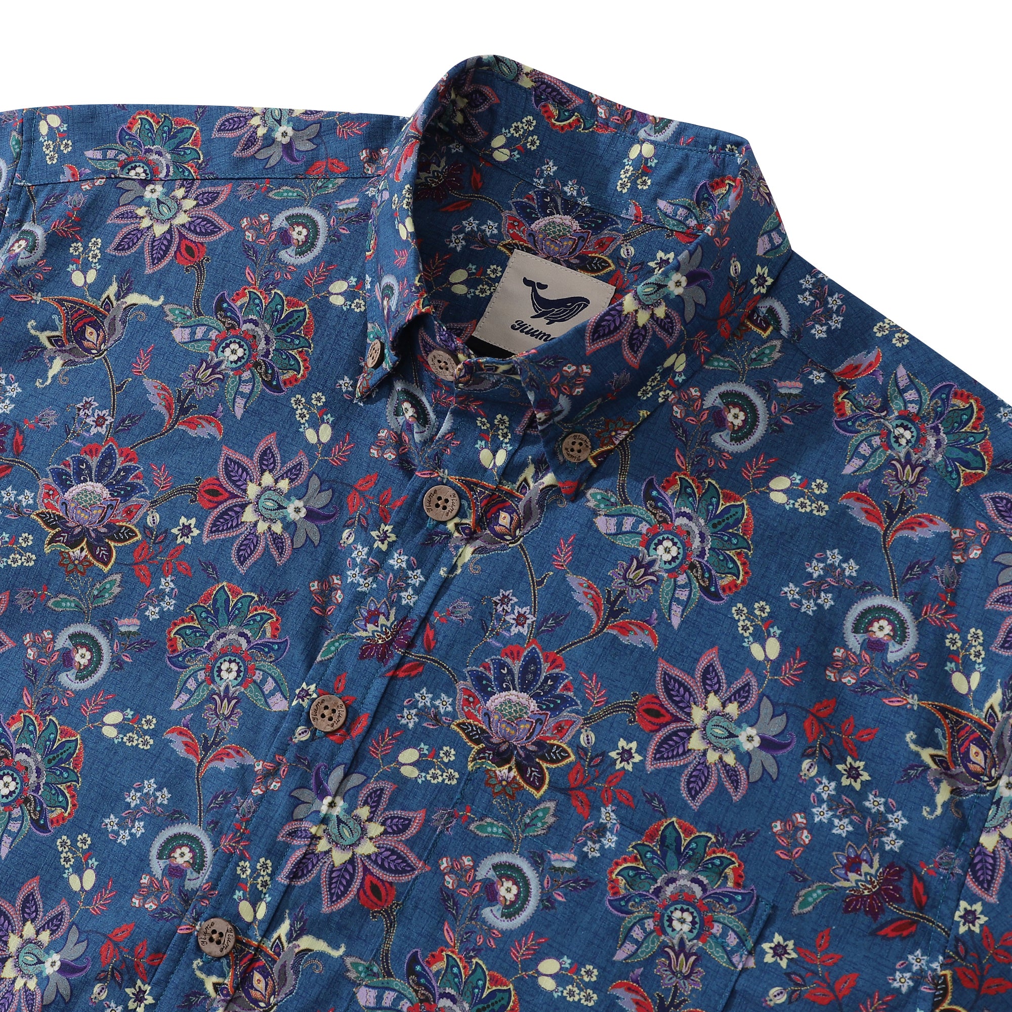 Hawaiian Shirt For Men Mysteries of Nature Button-down Shirt Short Sleeve 100% Cotton Shirt