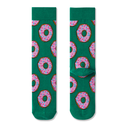 Doughnut Print Men Socks