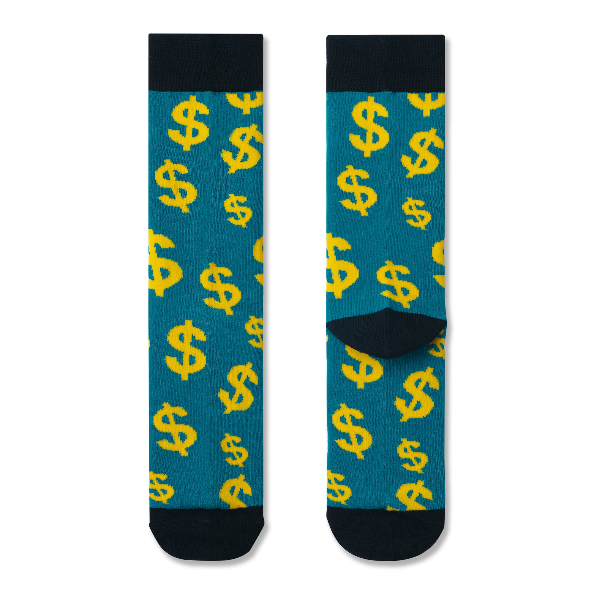 Dollar Bill Print Men Socks