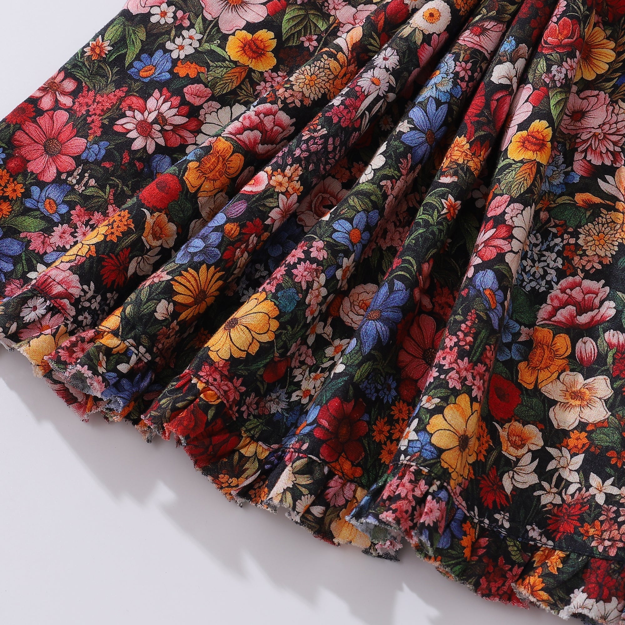 Vestido Hawaiano para Mujeres Entre las Flores Vestido de Cuello en V