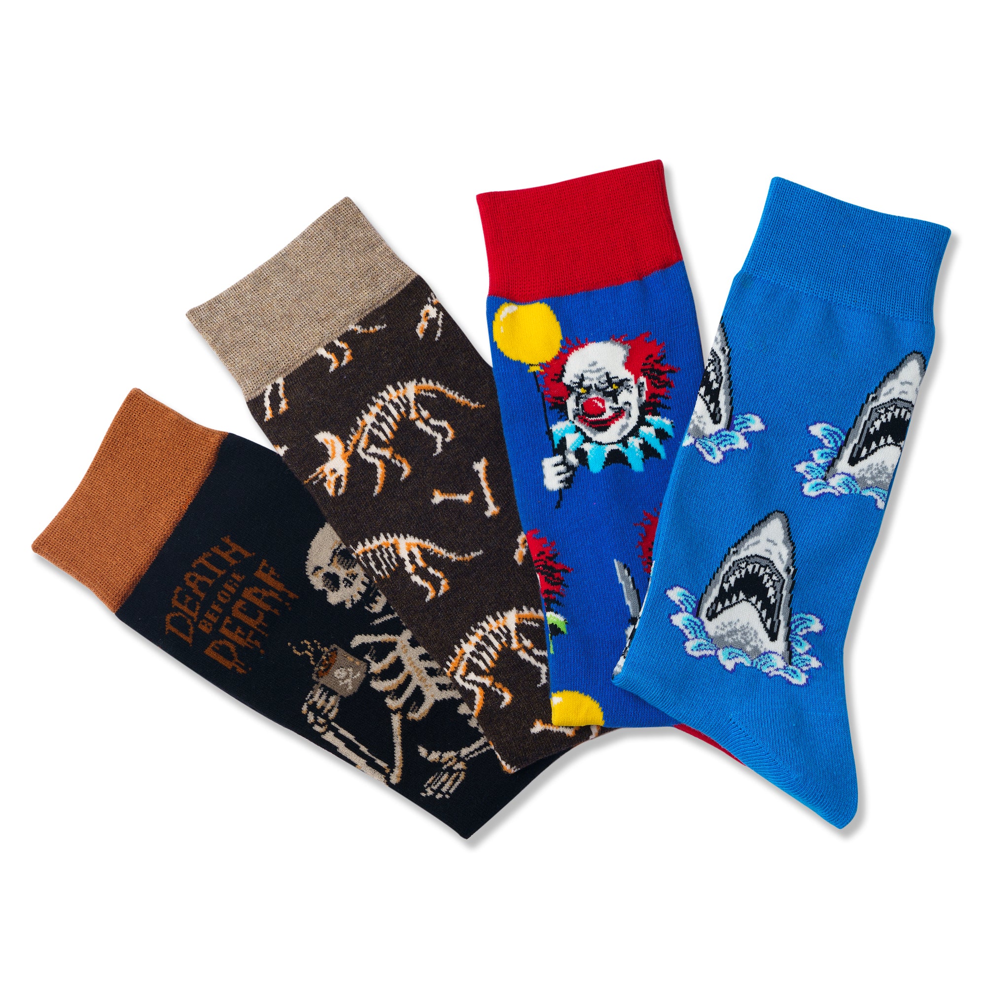 Death Before Decaf Print Men Socks