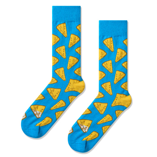 Cheese Print Men Socks