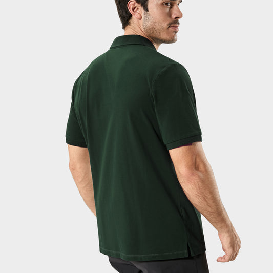 Basicsbeyond™ Men's Hawaiian Sweat Proof Pique Polo -OLIVE