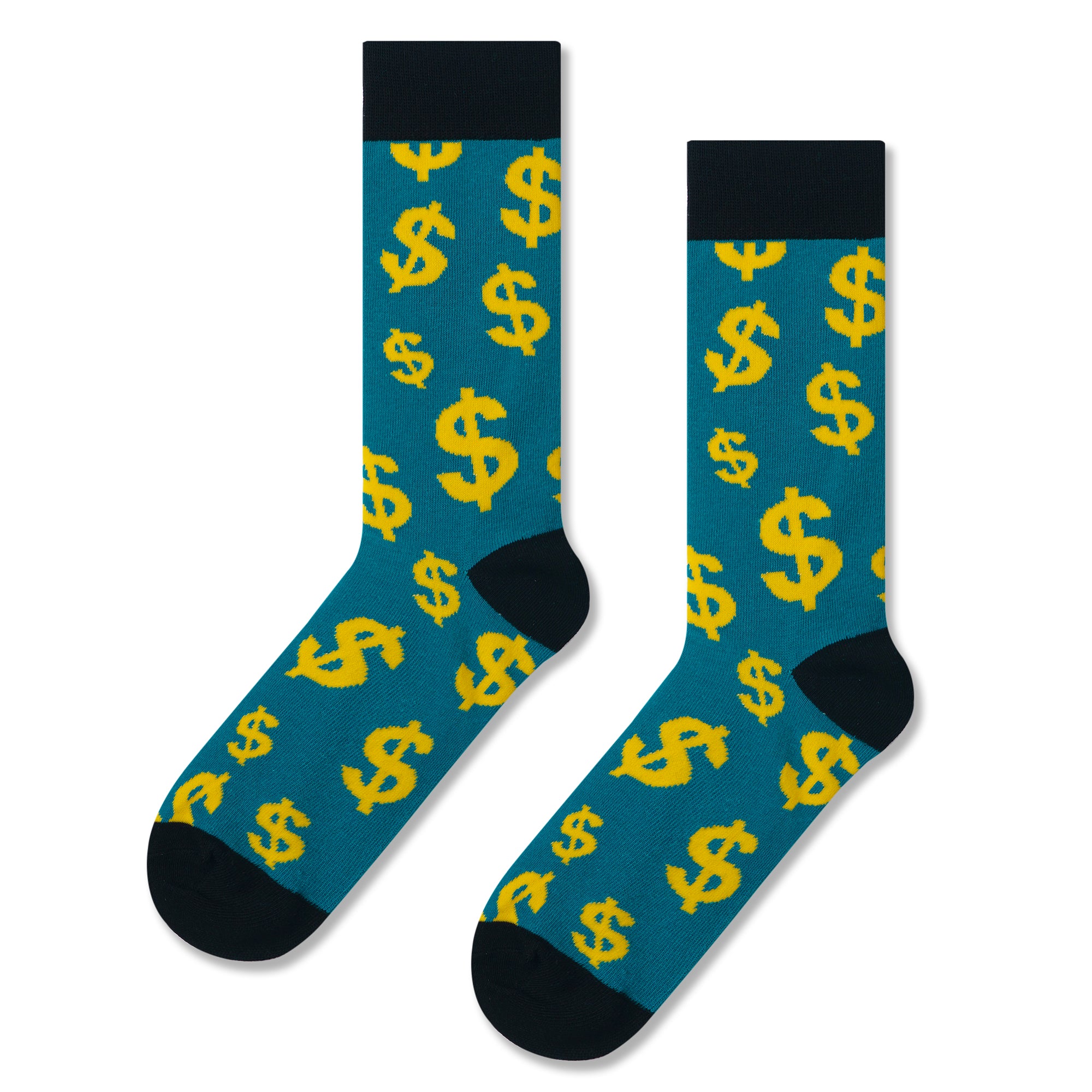 Dollar Bill Print Men Socks