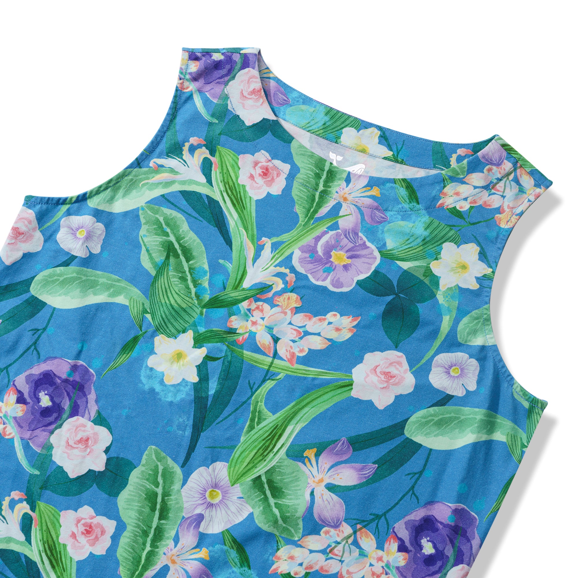 Hawaiian Dress For Women Tropical Vacation Tropical Flowers Flounce Dress