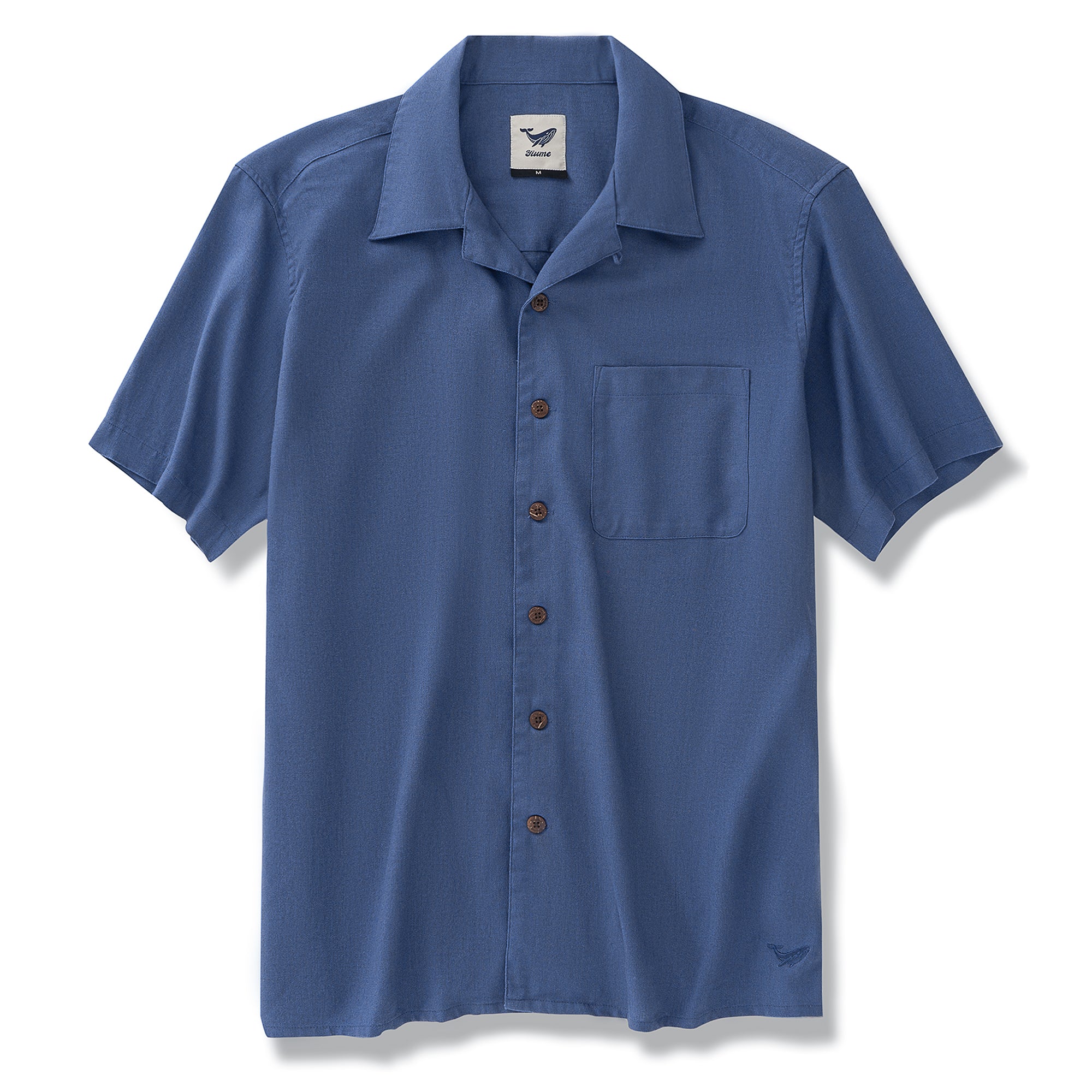 Hawaiian Shirt For Men Midsummer Gentle Sea Breeze Camp Collar - Ash Blue
