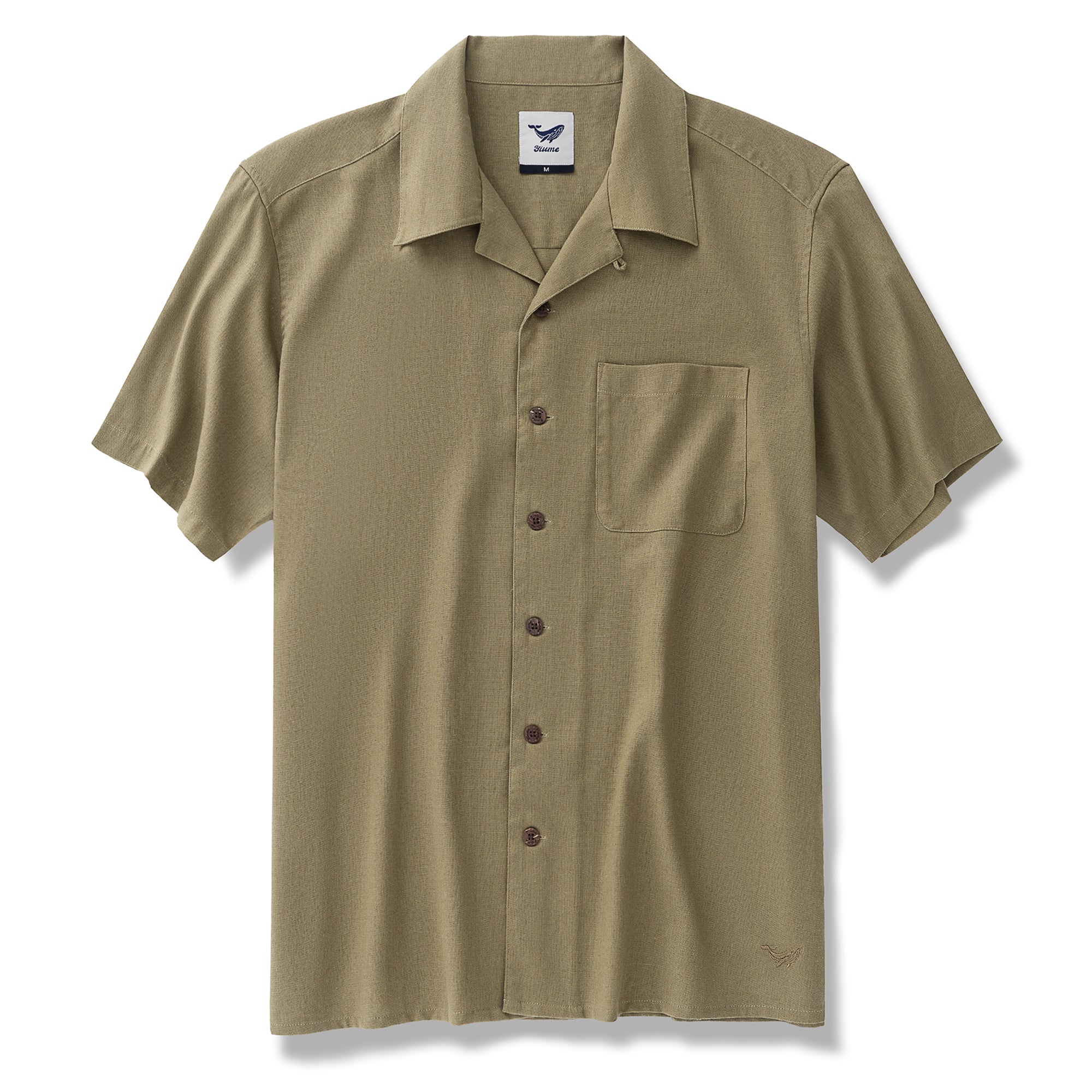 Hawaiian Shirt For Men Midsummer Gentle Sea Breeze Camp Collar - Mustard Yellow
