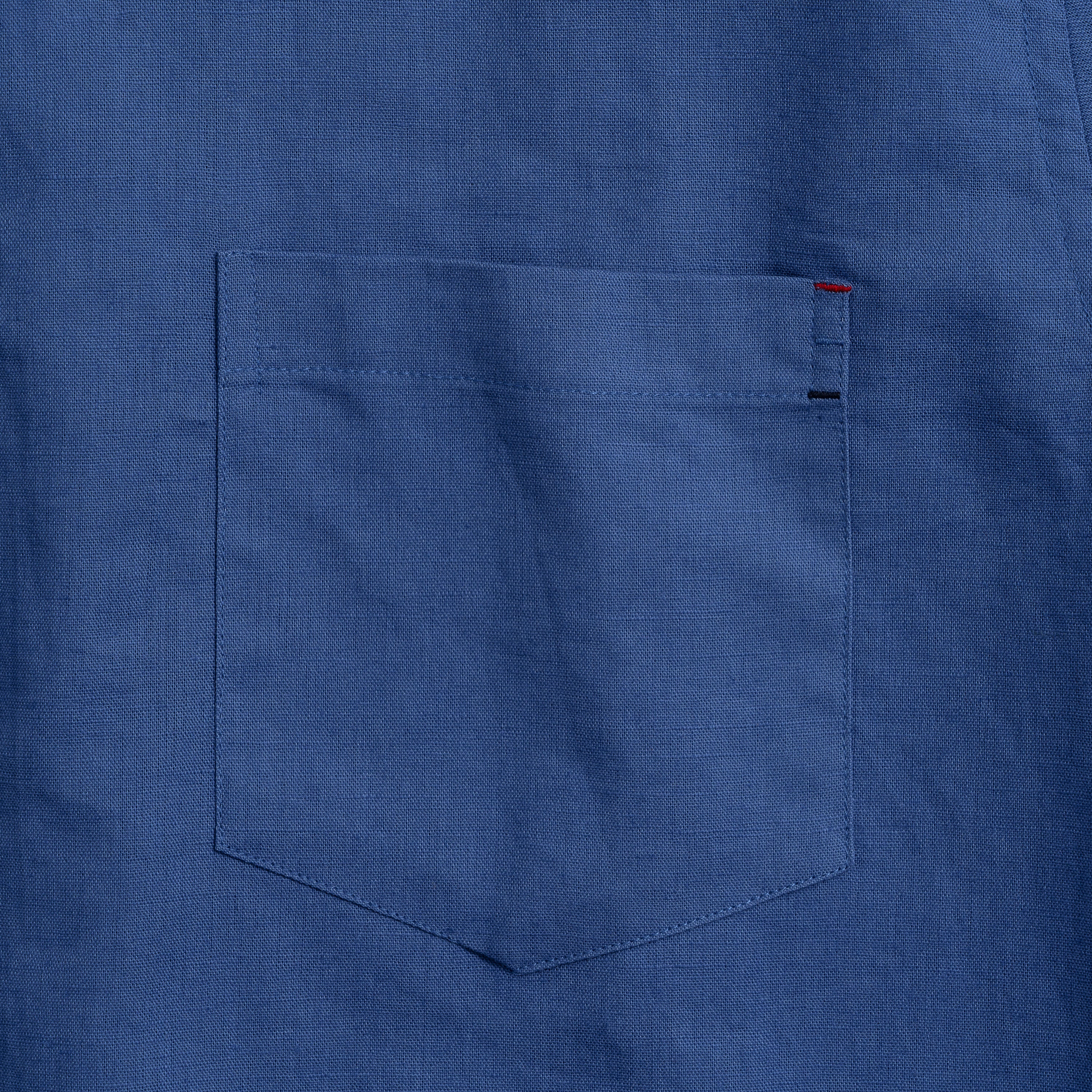 Hawaiian Shirt For Men Riviera Holiday Pointed Collar Long Sleeve Shirt - Royal Blue
