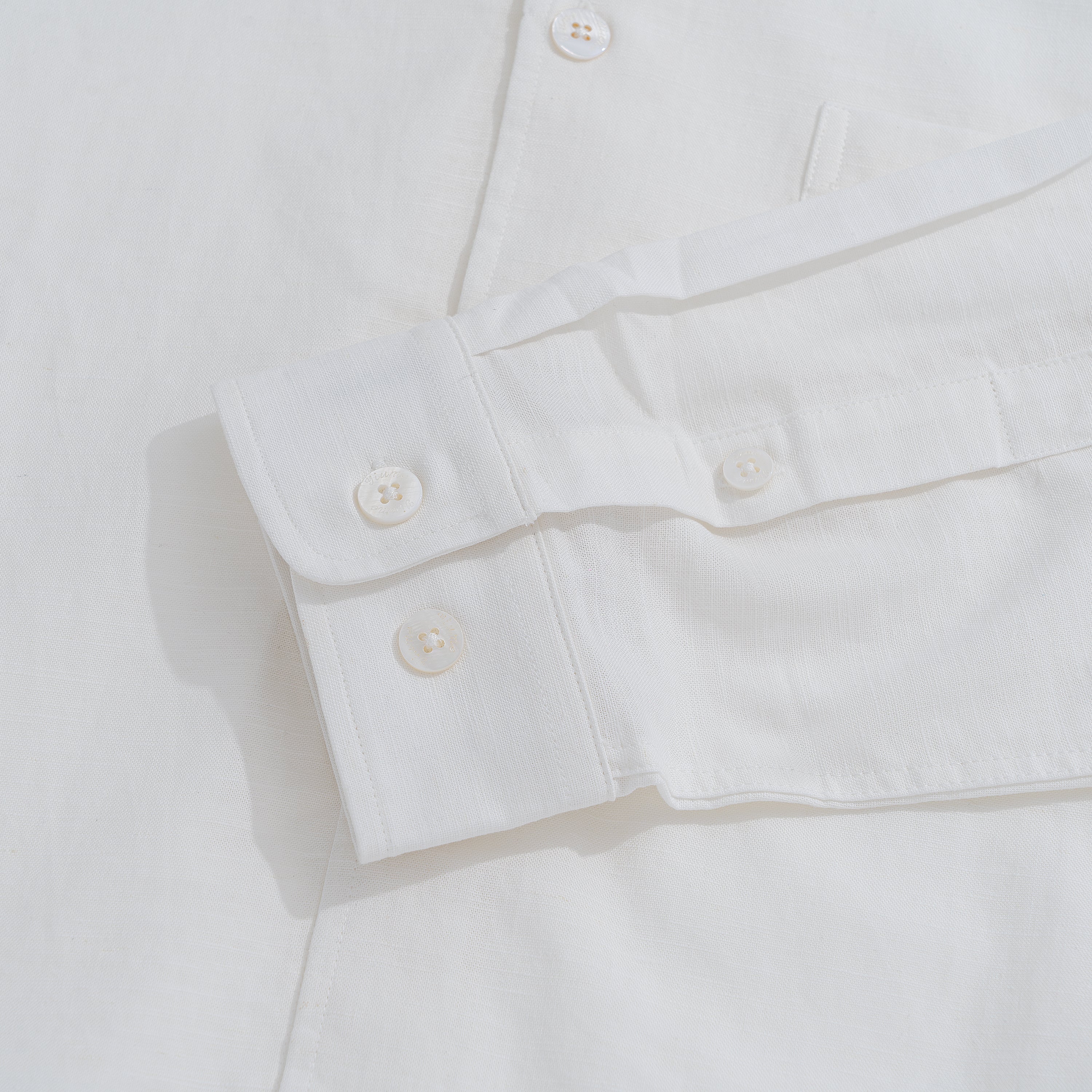 Hawaiian Shirt For Men Riviera Holiday Pointed Collar Long Sleeve Shirt - White