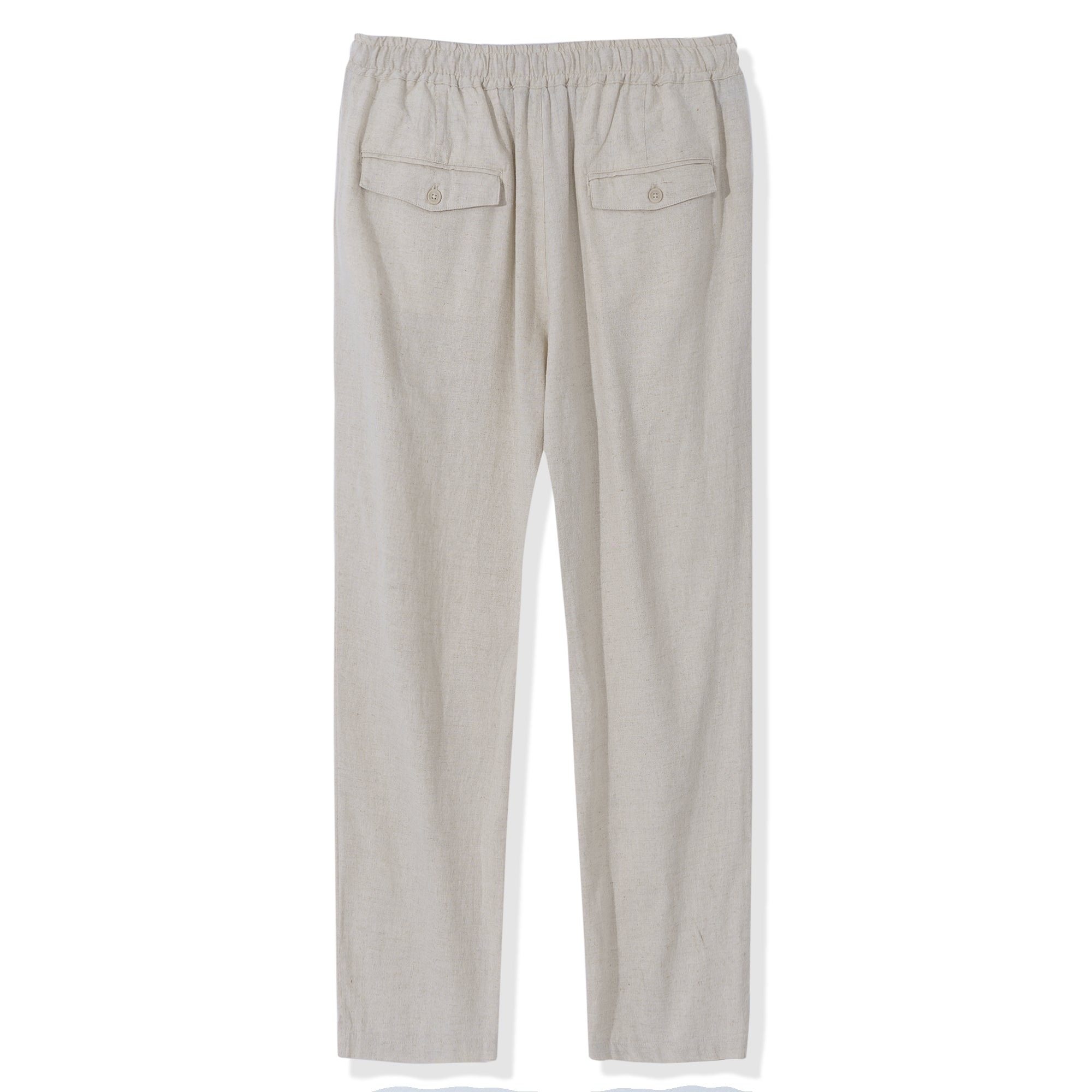 Linen Pant For Men Versatile Linen 5-Pocket Long Pants （Flaxen）