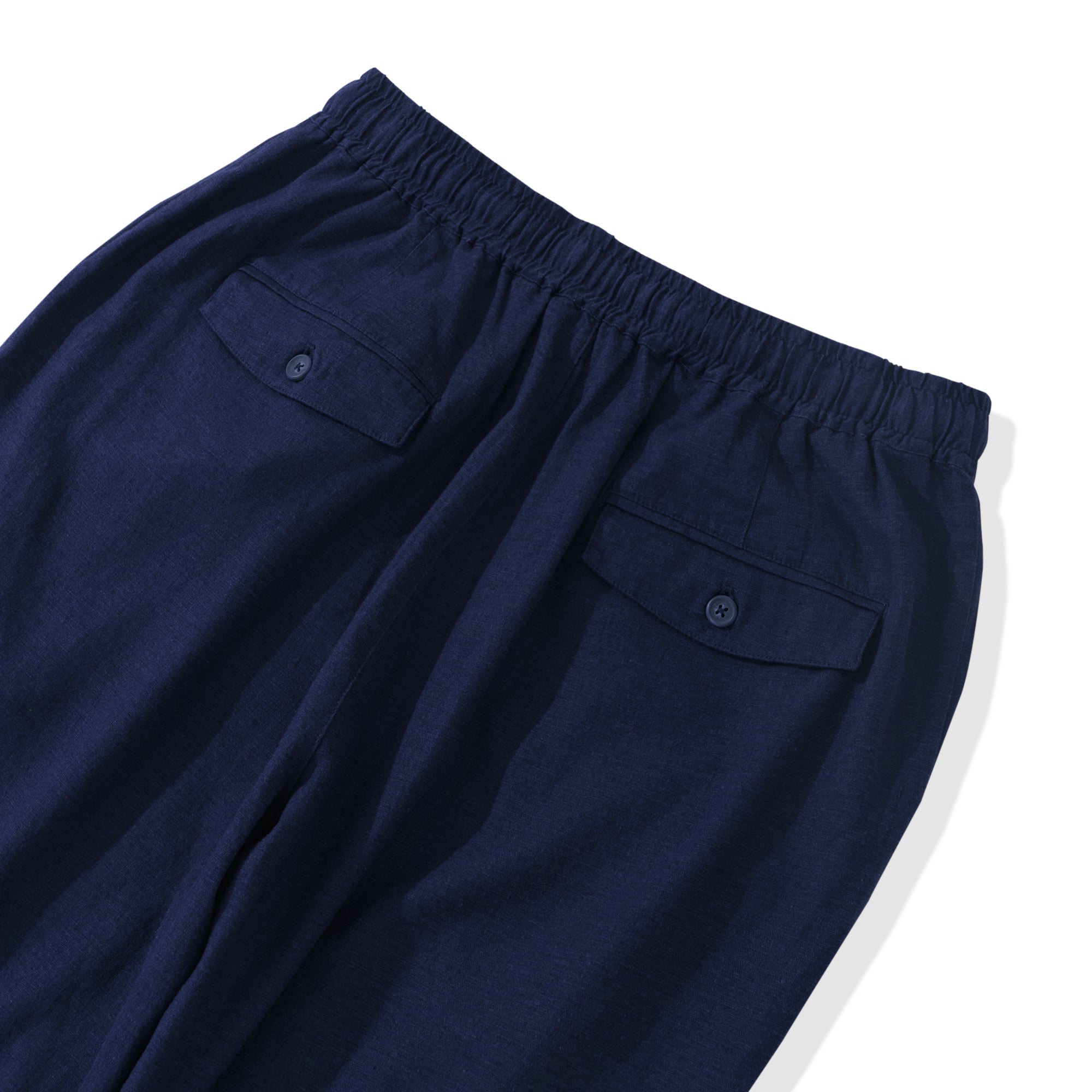 Linen Pant For Men Versatile Linen 5-Pocket Long Pants (Navy Blue)