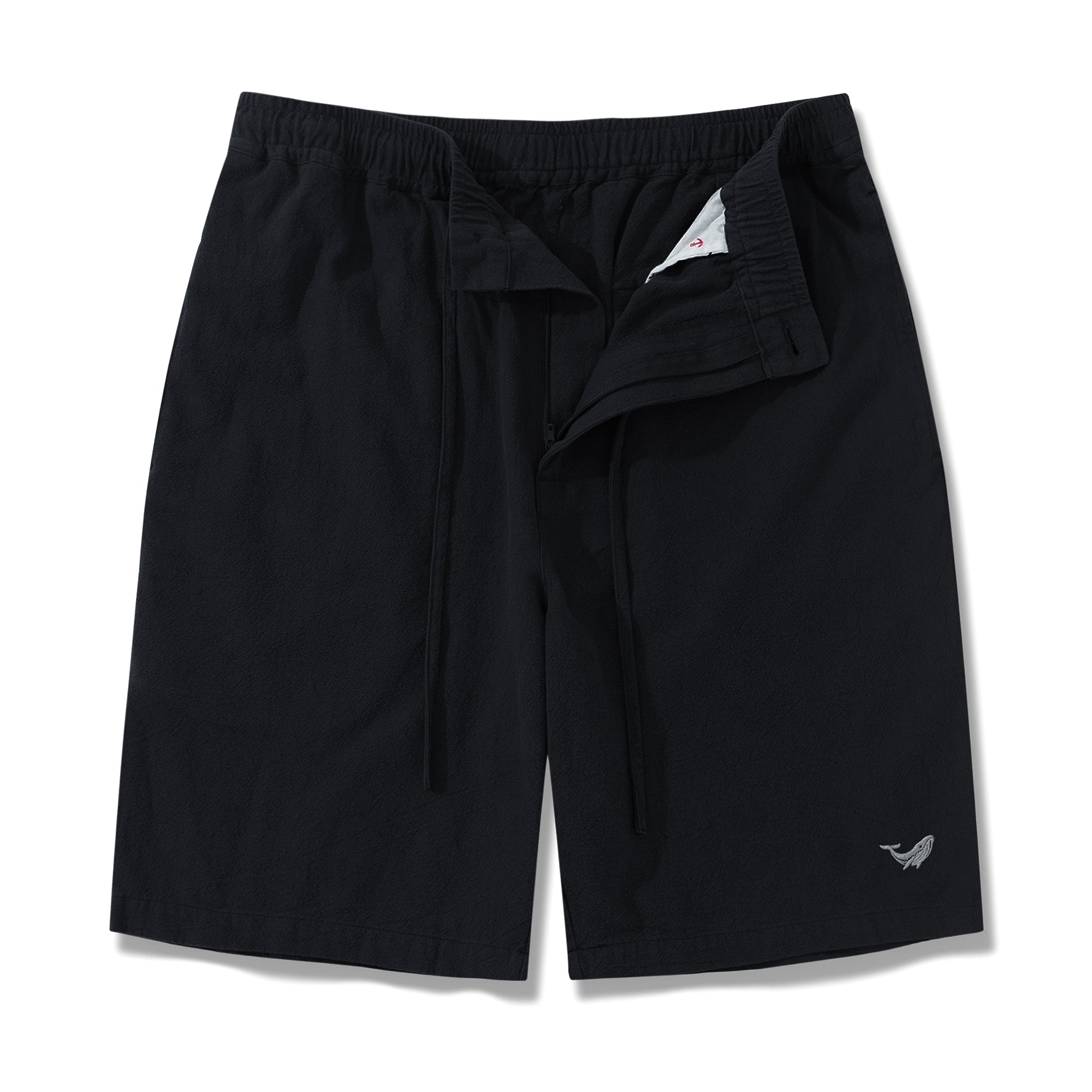 Mittelhohe, gerade Bermuda-Shorts (8–10 Zoll) – SCHWARZ Version 3.0