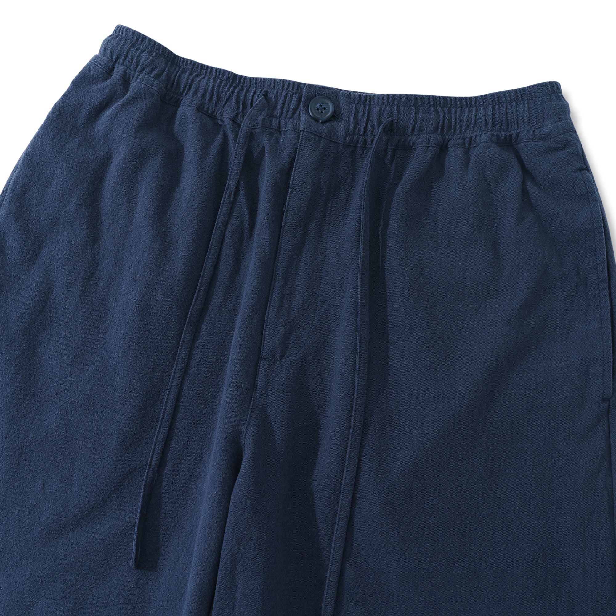 Linen Shorts For Men Mid-Rise Straight Bermuda 8-10 Inch Shorts - NAVY BLUE Version 3.0