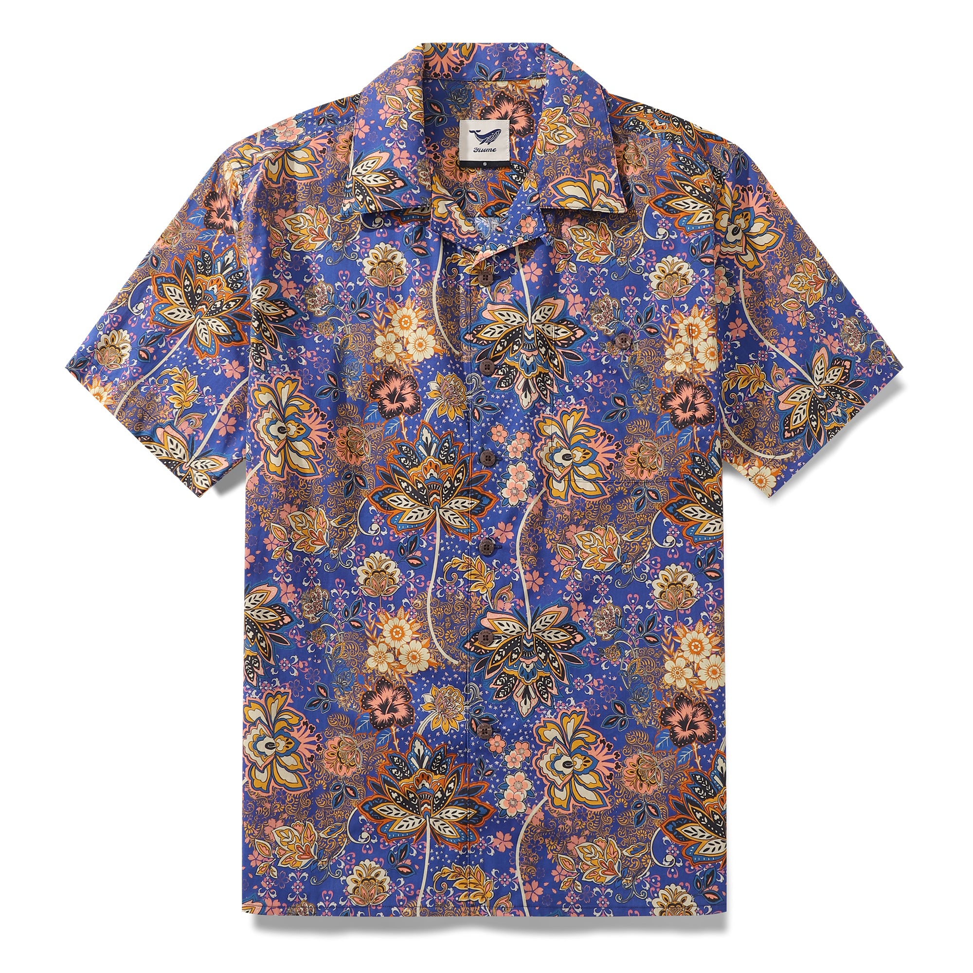 Camisa Hawaiana Para Hombre Camisa Garden of Dreams Cuello Camp 100% Algodón