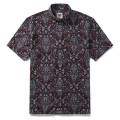 Camicia hawaiana da uomo Camicia Aloha in cotone a maniche corte con stampa Scorpione Tencel™ abbottonata