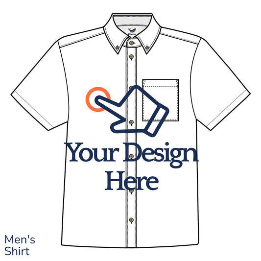 Customized Men's Short Sleeve Button-down Shirt