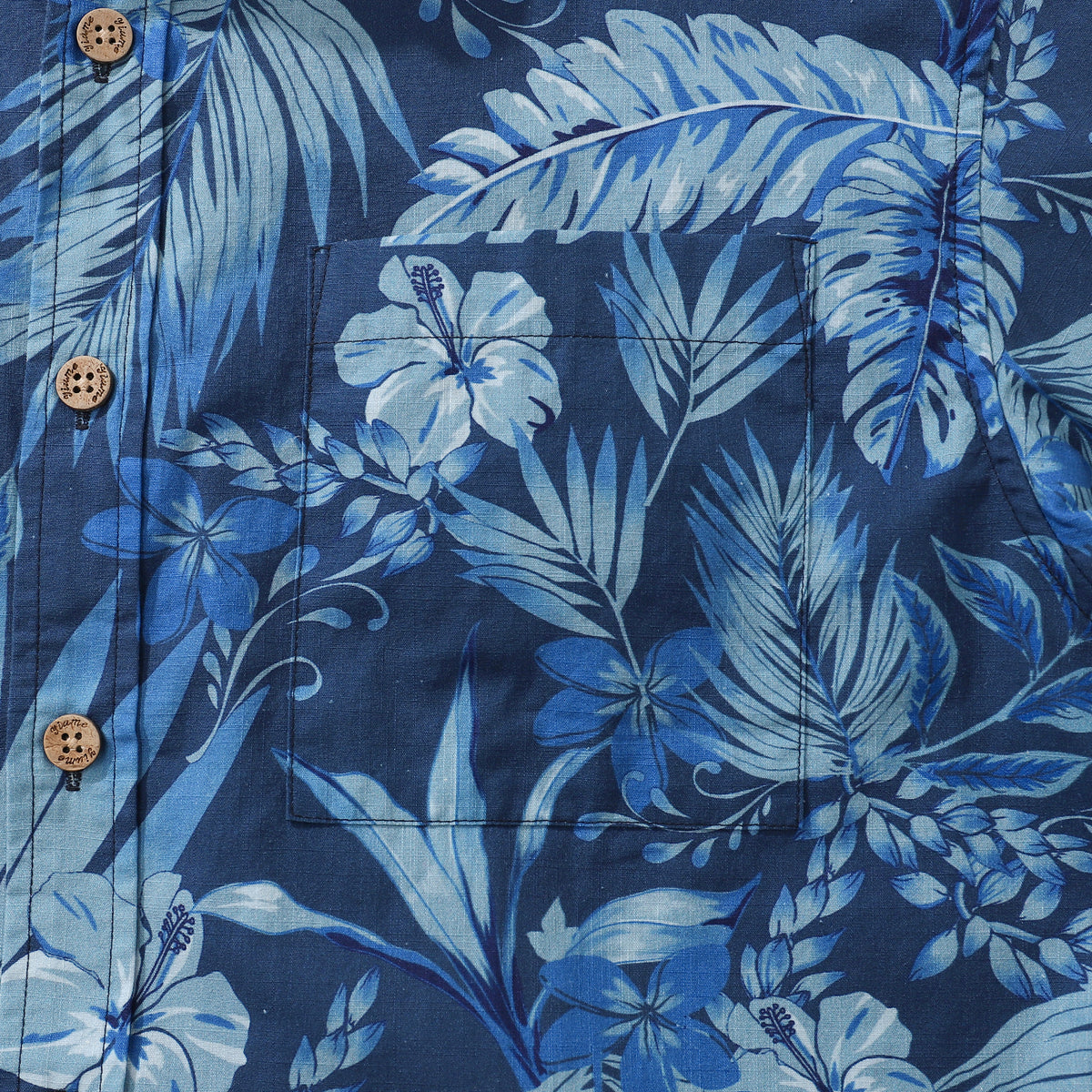 Hawaiian Shirts For Men Tropical Floral Vintage Short Sleeve Blue ...