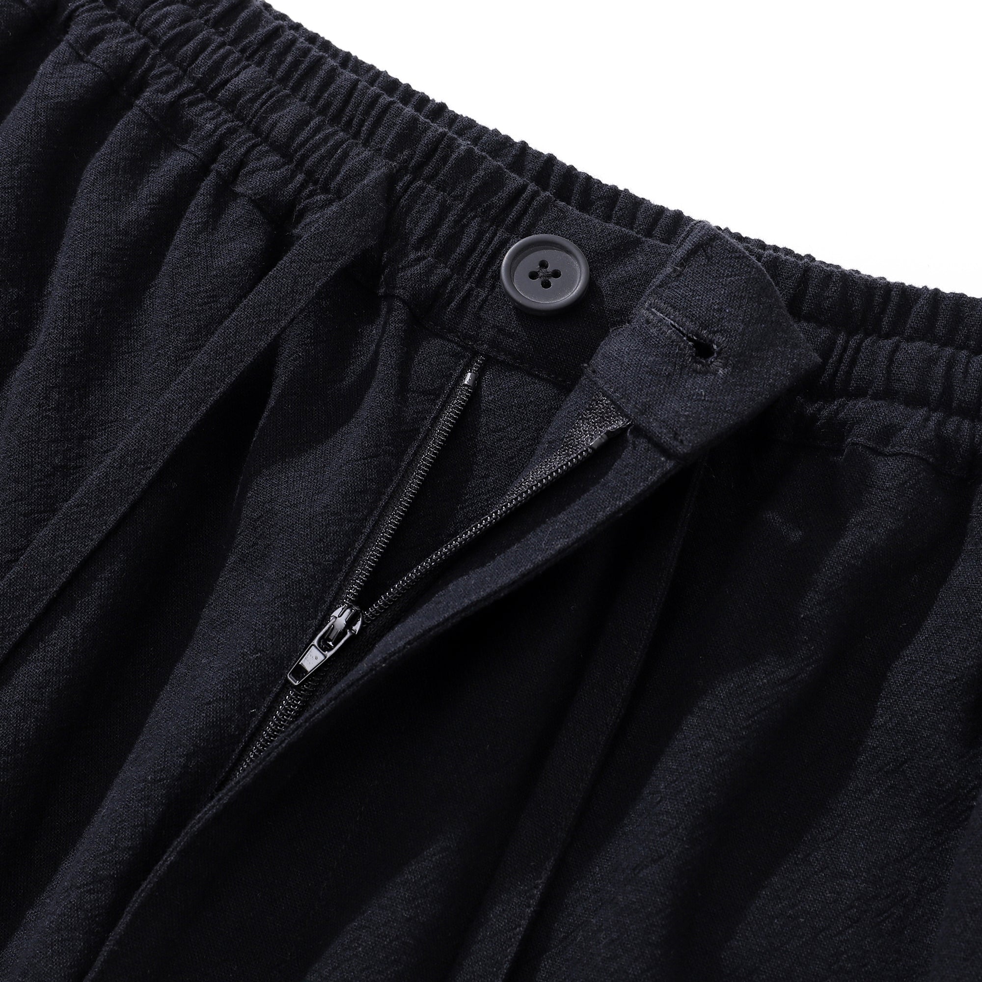 Mittelhohe, gerade Bermuda-Shorts (8–10 Zoll) – SCHWARZ Version 3.0